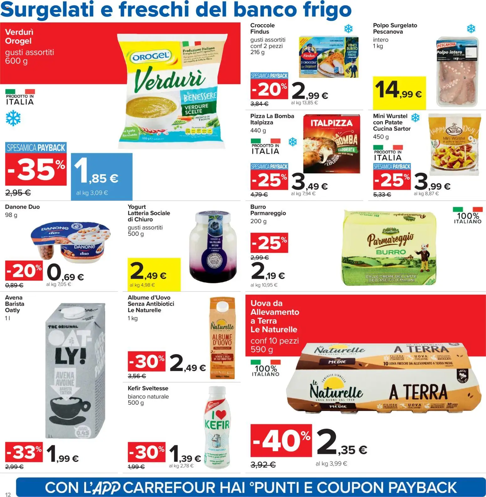 Volantino Carrefour del 02.01.2026 | Pagina: 12 | Prodotti: Yogurt, Verdure, The, Terra