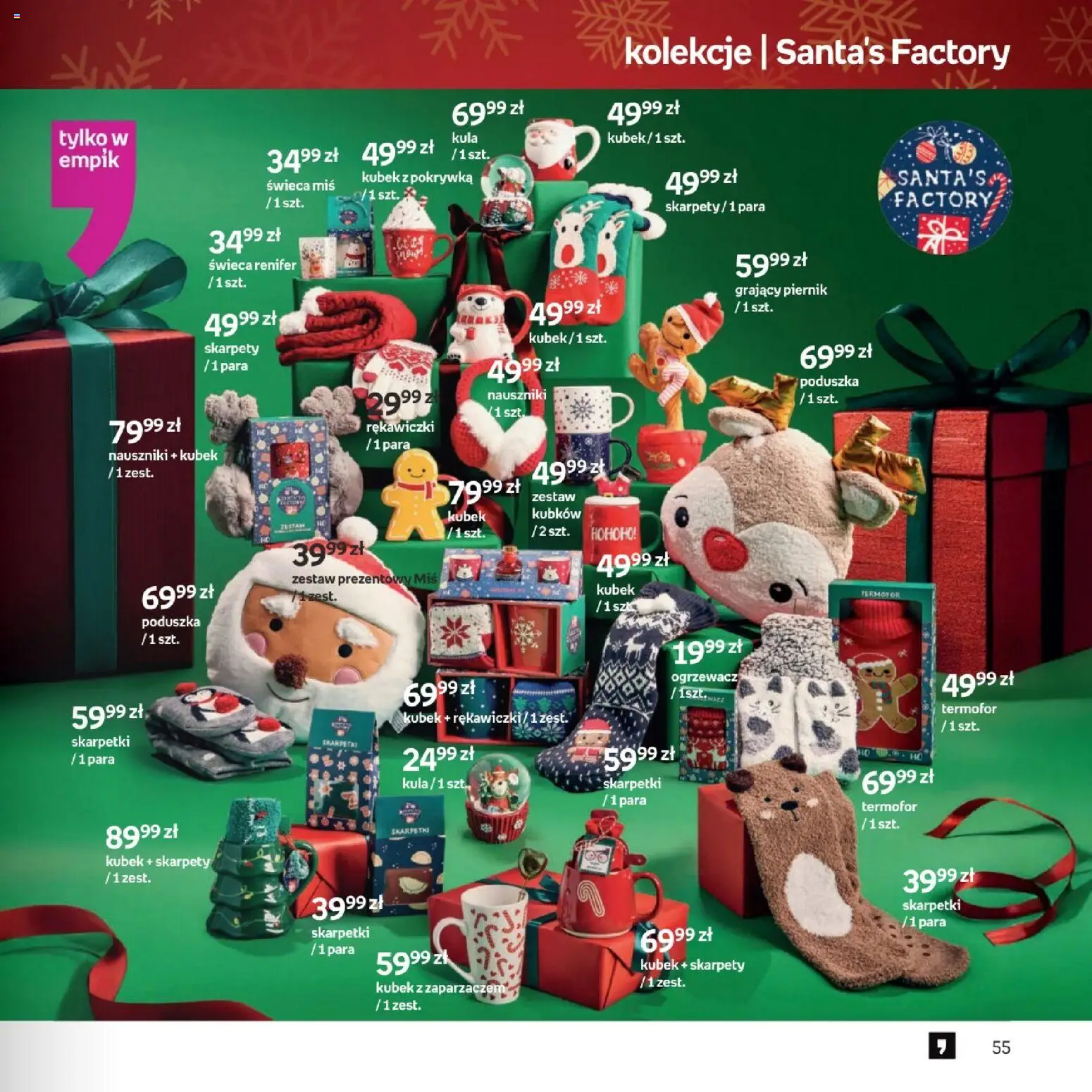 Empik promocje - Xmas Zabawki od 26.11.2025 | Strona: 55 | Produkty: Skarpety, Rękawiczki, Skarpetki, Piernik