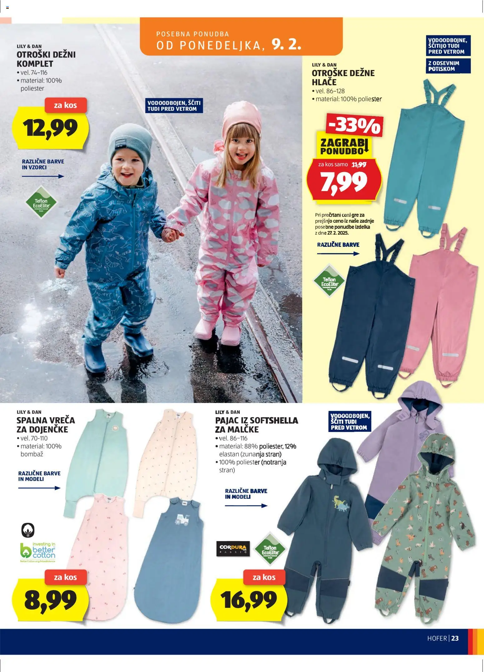 Novi Hofer katalog ponudbe – veljaven od 04.02.2026 | Stran: 23 | Izdelki: Kos, Hlace