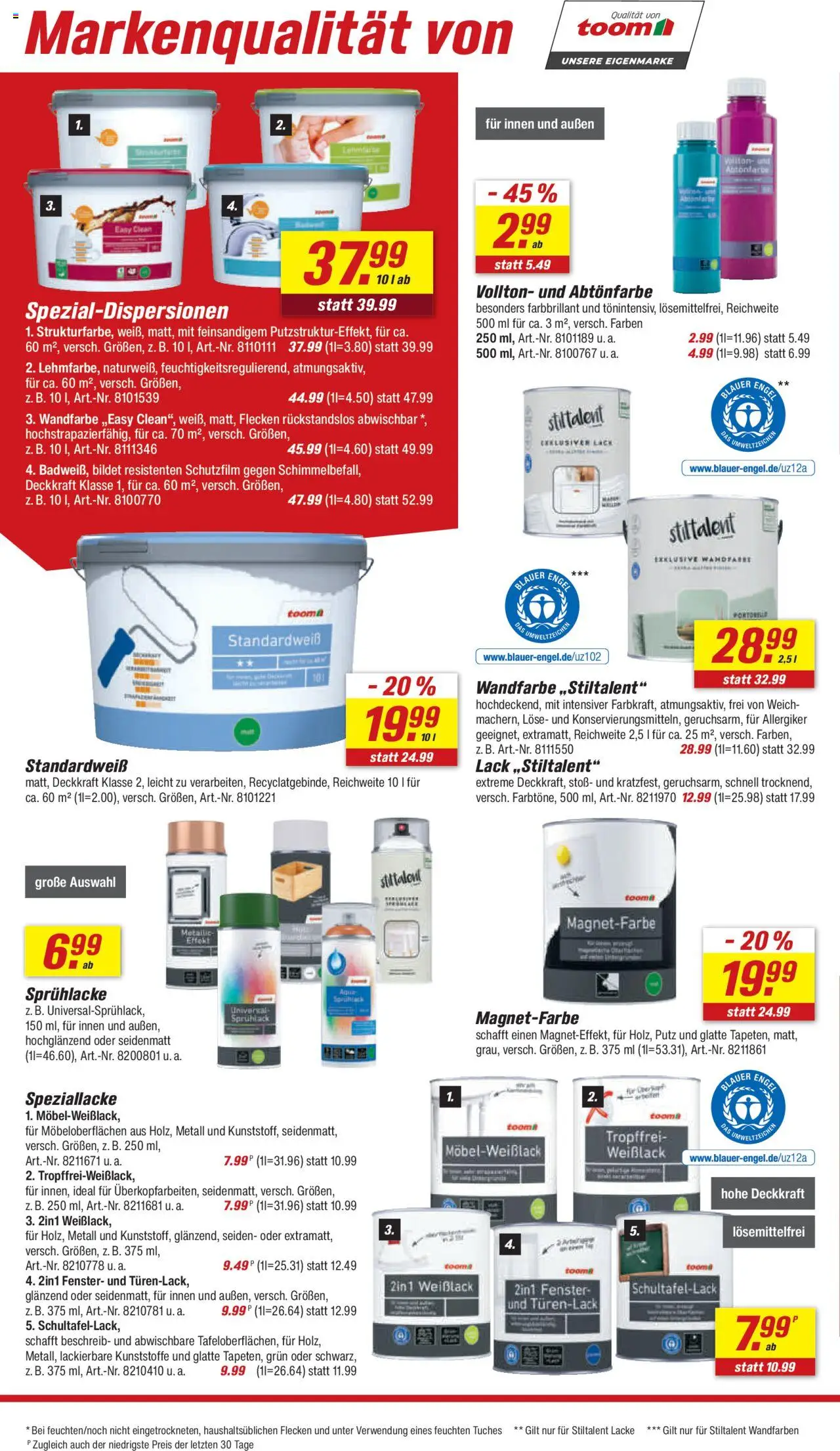 Toom Baumarkt - Prospekt – gültig ab 27.10.2025 | Seite: 10 | Produkte: Wandfarbe