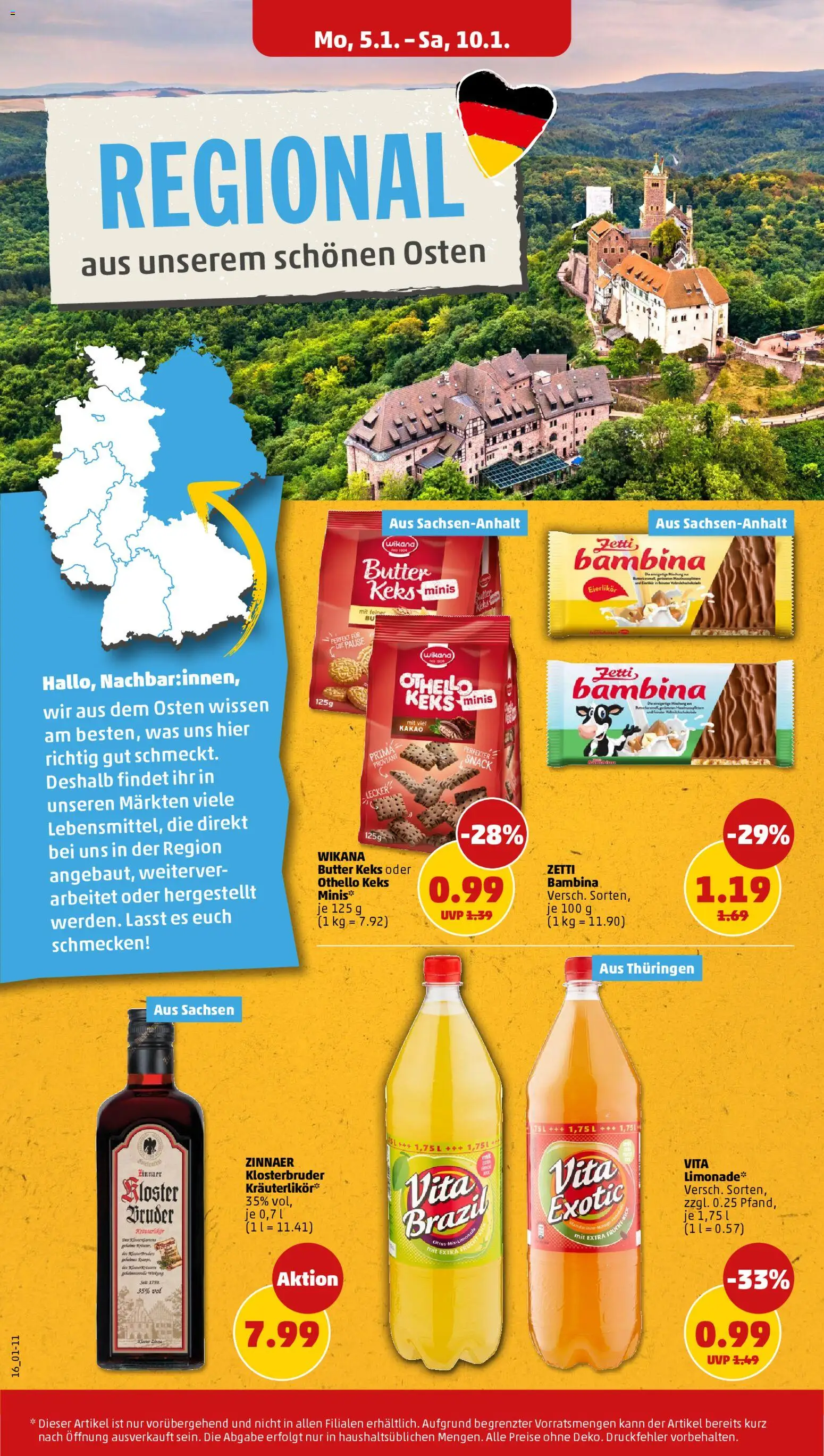 Penny Prospekt 	 – gültig ab 05.01.2026 | Seite: 16 | Produkte: Butter