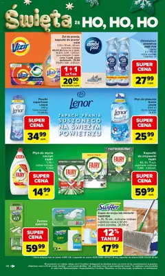 Pogląd oferty "Carrefour Gazetka" - ważna od 08.12.2025 | Strona: 50 | Produkty: Odświeżacz, Zapach, Fairy, Lenor płyn do płukania