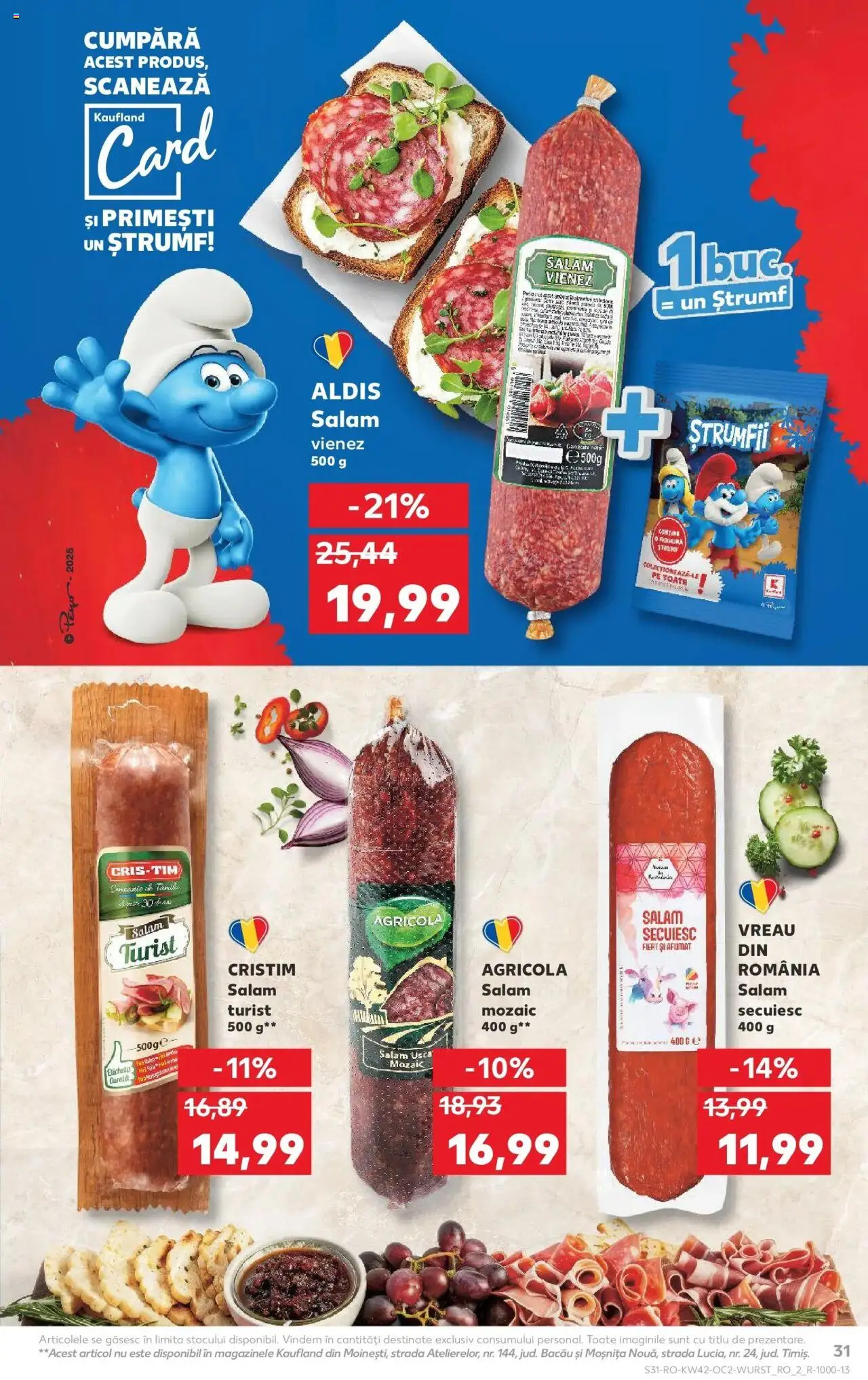 Noul catalog Kaufland – valabil de la 15.10.2025 | Pagină: 31 | Produse: Salam