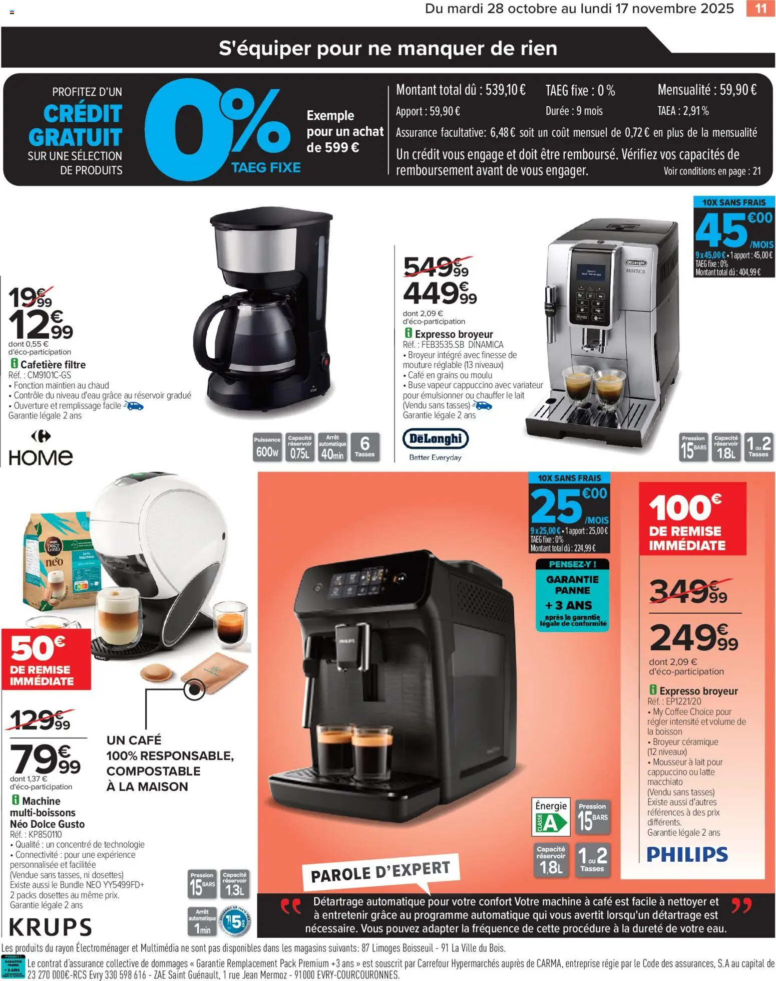 {H1} | Page: 13 | Produits: Machine à café, Dolce Gusto, Lait, Tasses