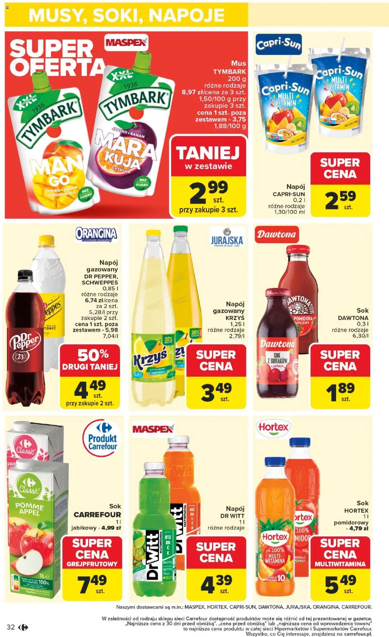 Carrefour Gazetka od 22.09.2025 | Strona: 34 | Produkty: Cytryna, Napoje, Sok