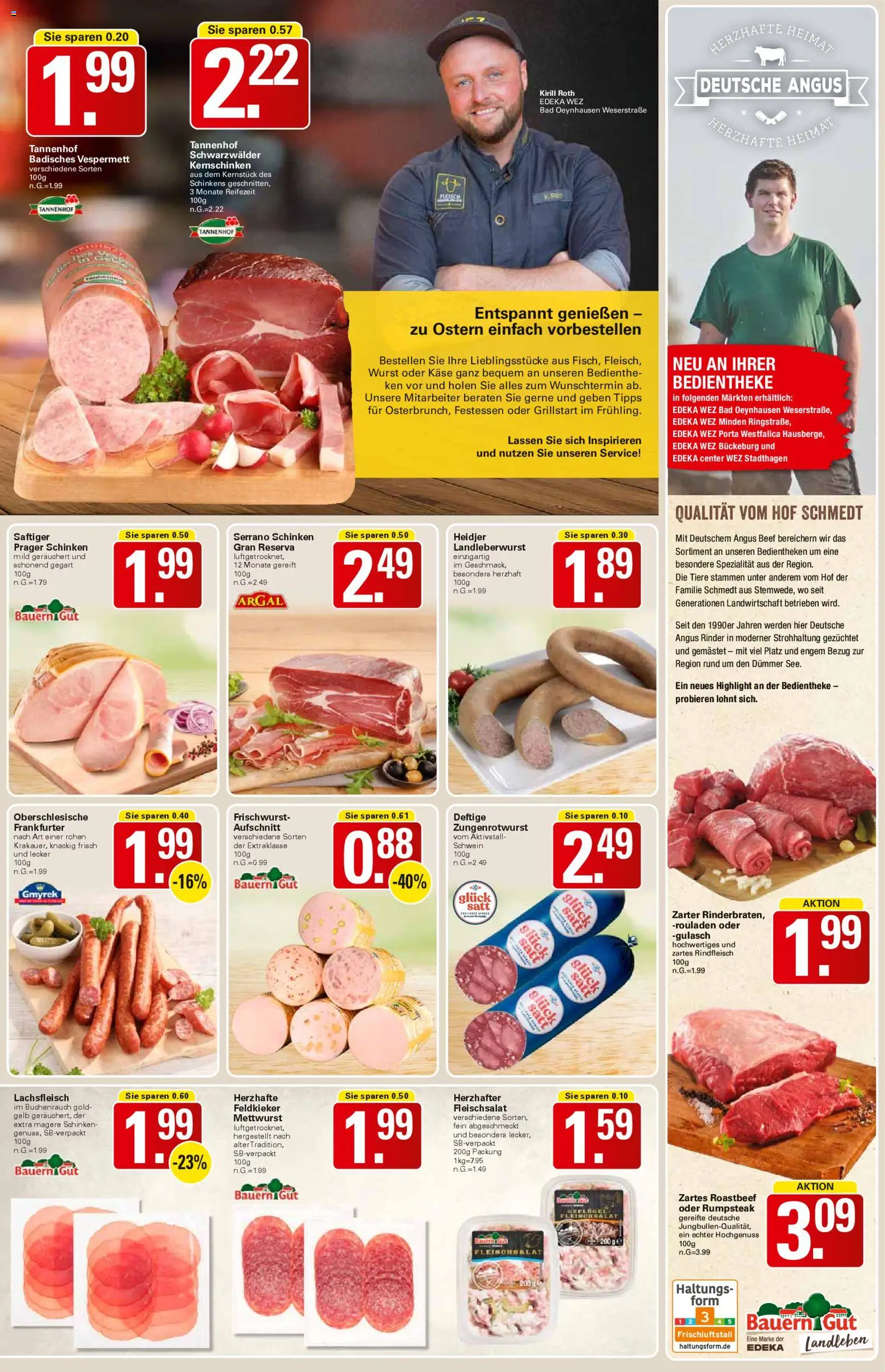 WEZ Prospekt – gültig ab 23.03.2026 | Seite: 5 | Produkte: Rumpsteak, Serrano schinken, Schinken, Rindfleisch