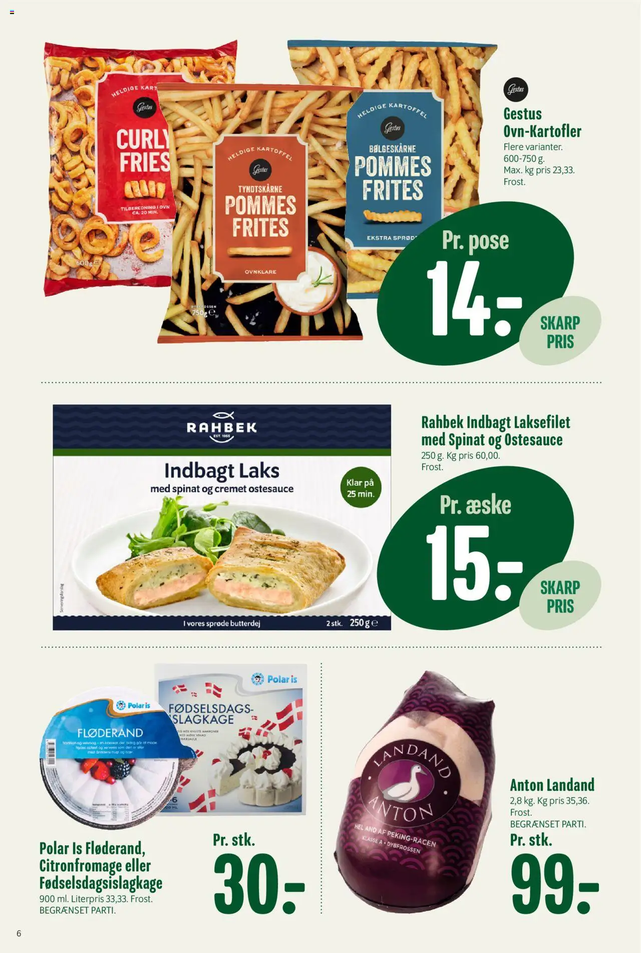 Min Købmand tilbudsavis – gyldig fra 17.10.2025 | Side: 7 | Produkter: Butterdej, Pommes frites, Spinat, Ovn