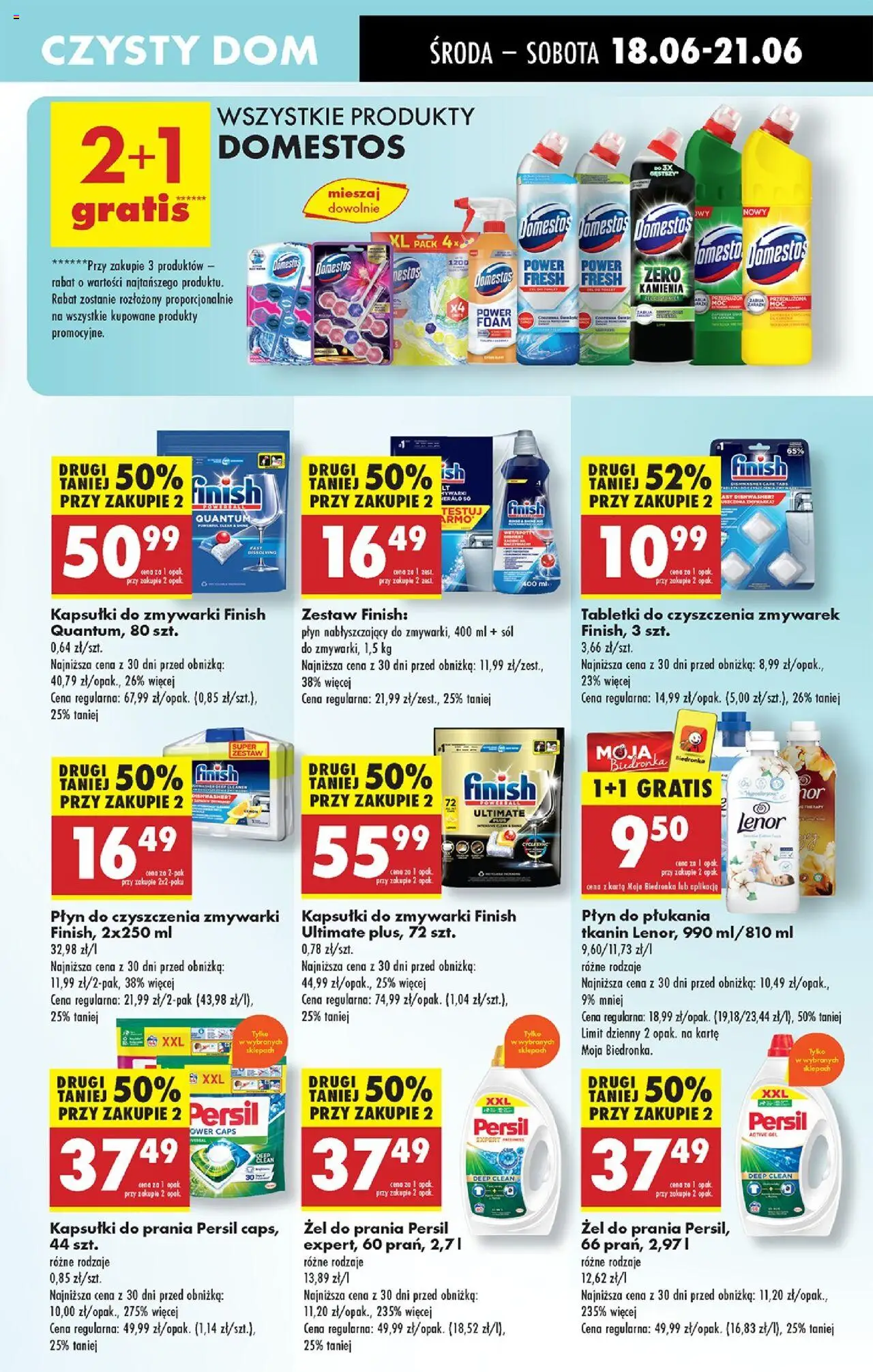 Biedronka gazetka - Oferta W tym tygodniu od 18.06.2025 | Strona: 67 | Produkty: Domestos, Kapsułki do prania, Żel do prania persil, Detergent