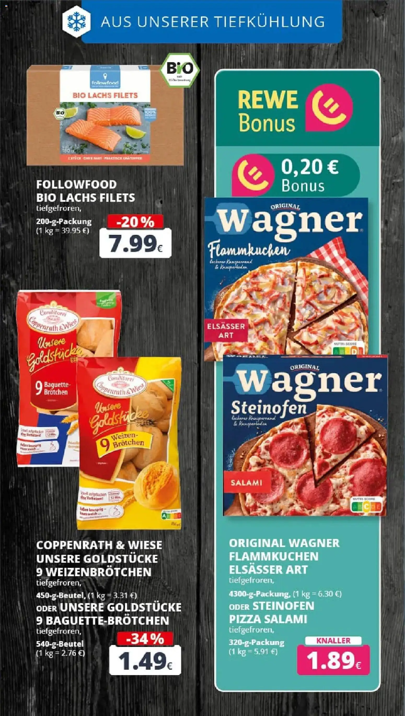 Rewe prospekt Bergheim	 – gültig ab 26.01.2026 | Seite: 18 | Produkte: Baguette, Lachs, Salami, Pizza