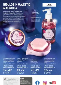 Preview of Oriflame - Offers valid from 22.10.2025 | Page: 148 | Products: Body cream, Soap, Milk, Cream