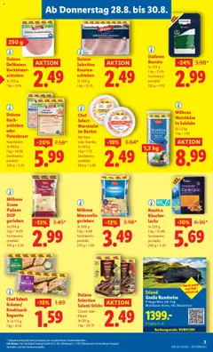 Lidl Flugblatt gültig ab 28.08.2025 | Seite: 9 | Produkte: Knoblauch, Jääkaappipakastin, Käse, Schinken