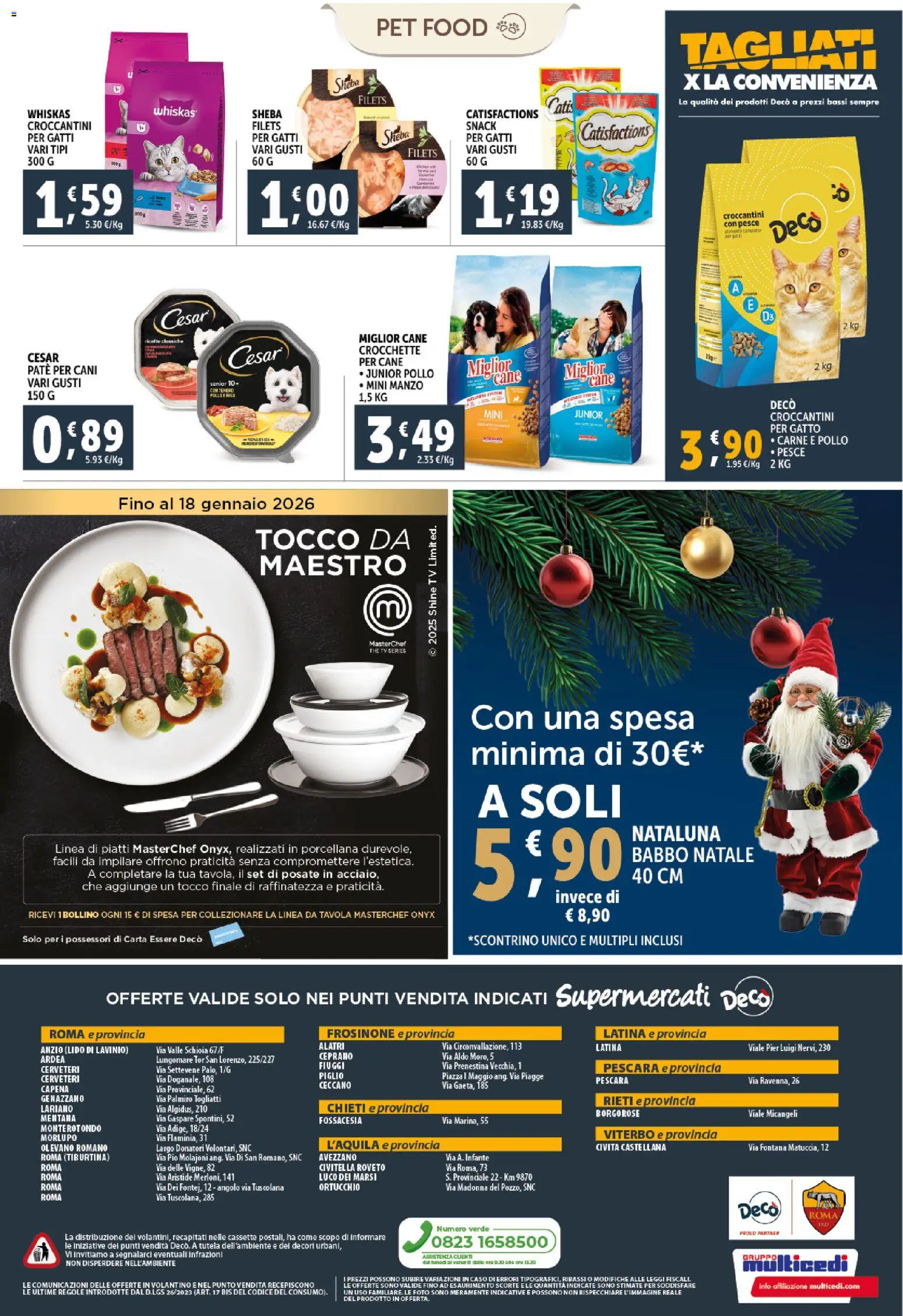 Volantino Decò del 02.12.2025 | Pagina: 28 | Prodotti: Posate, Paté, Pollo, Pesce