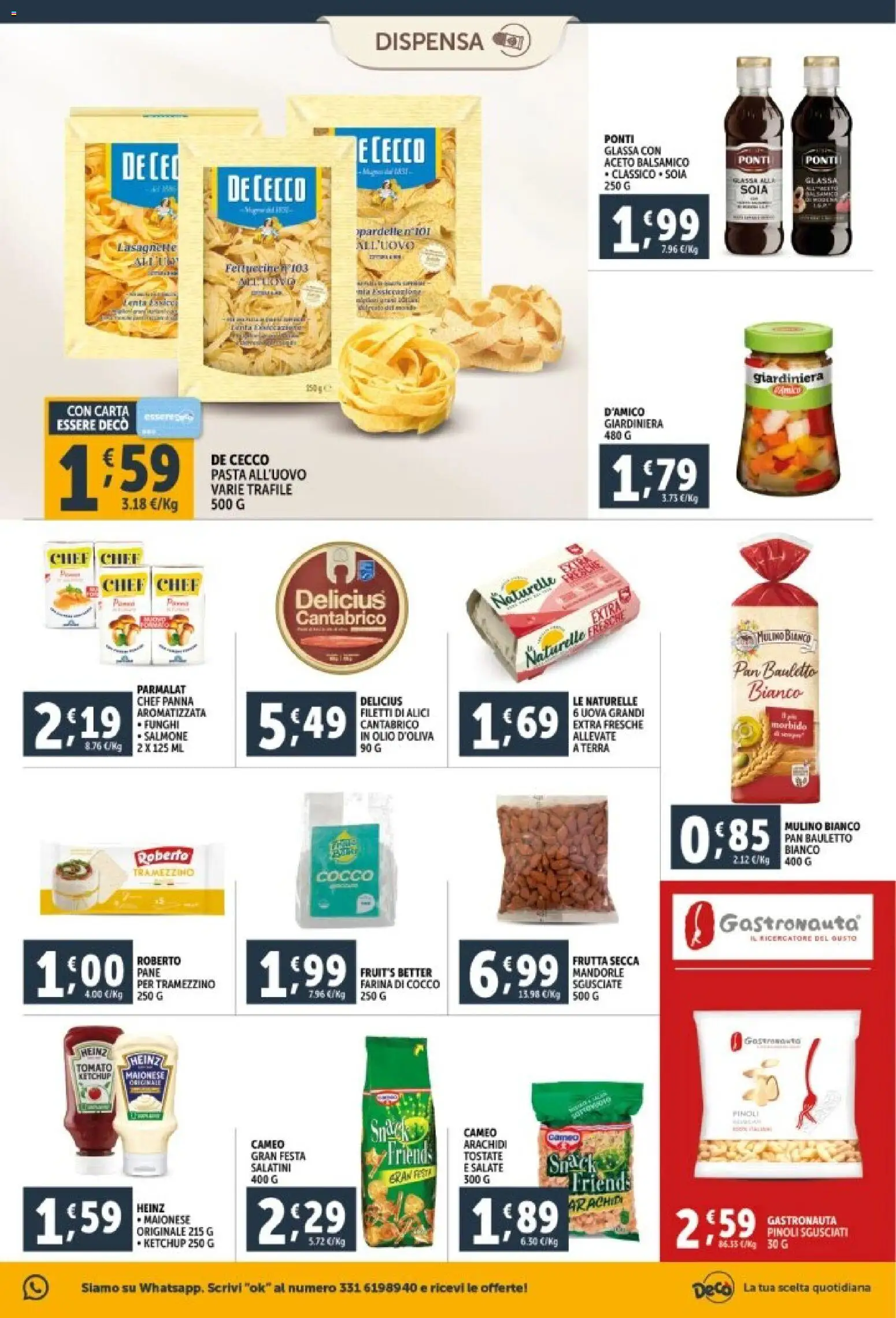 Volantino Decò del 29.12.2025 | Pagina: 19 | Prodotti: Pane, Panna, Frutta, Pasta