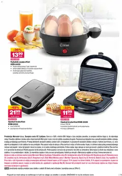 Mercator katalog akcije – veljaven od 05.11.2025 | Stran: 15 | Izdelki: Toaster, Toast, Kuhalnik, Jajca