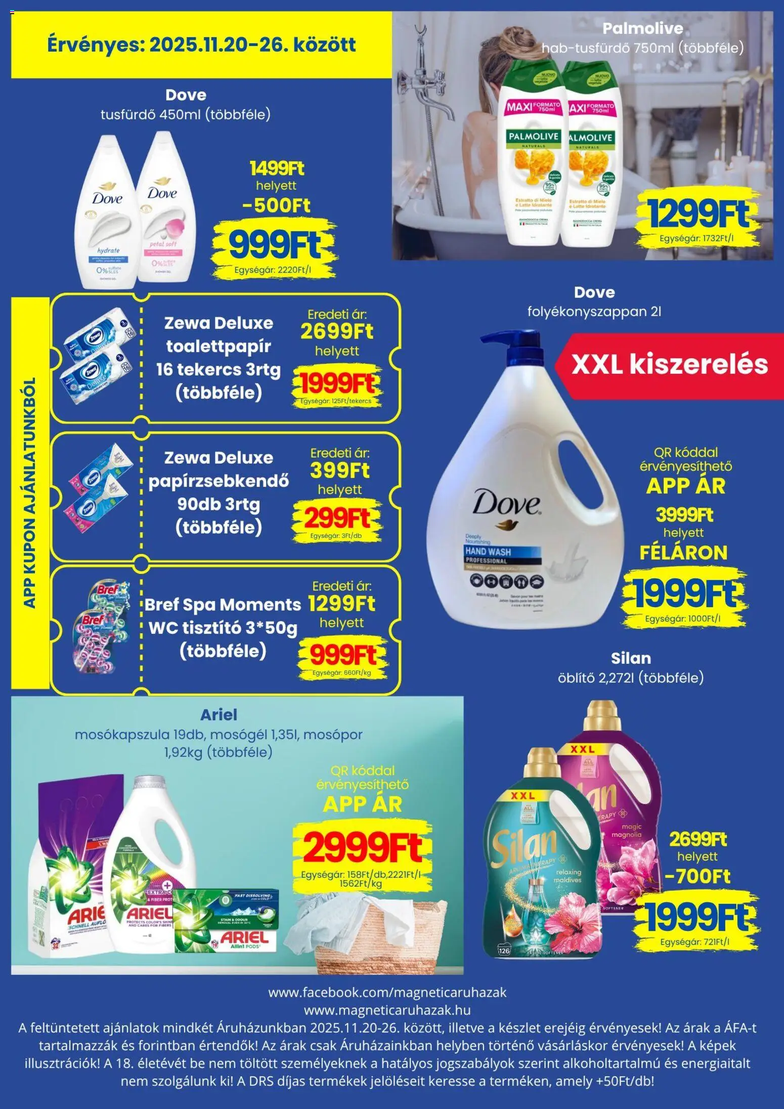 Magnetic akciós ujság - amely érvényes a következő dátumtól: 20.11.2025 | Oldal: 4 | Termékek: Mosógél, Mosókapszula, Papírzsebkendő, Miele