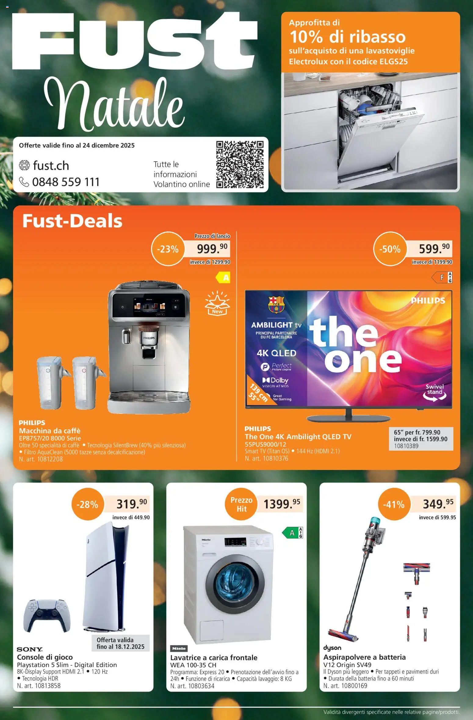 Fust Aktionen IT – gültig ab 01.12.2025 | Seite: 1 | Produkte: TV, Miele, Philips, Dyson