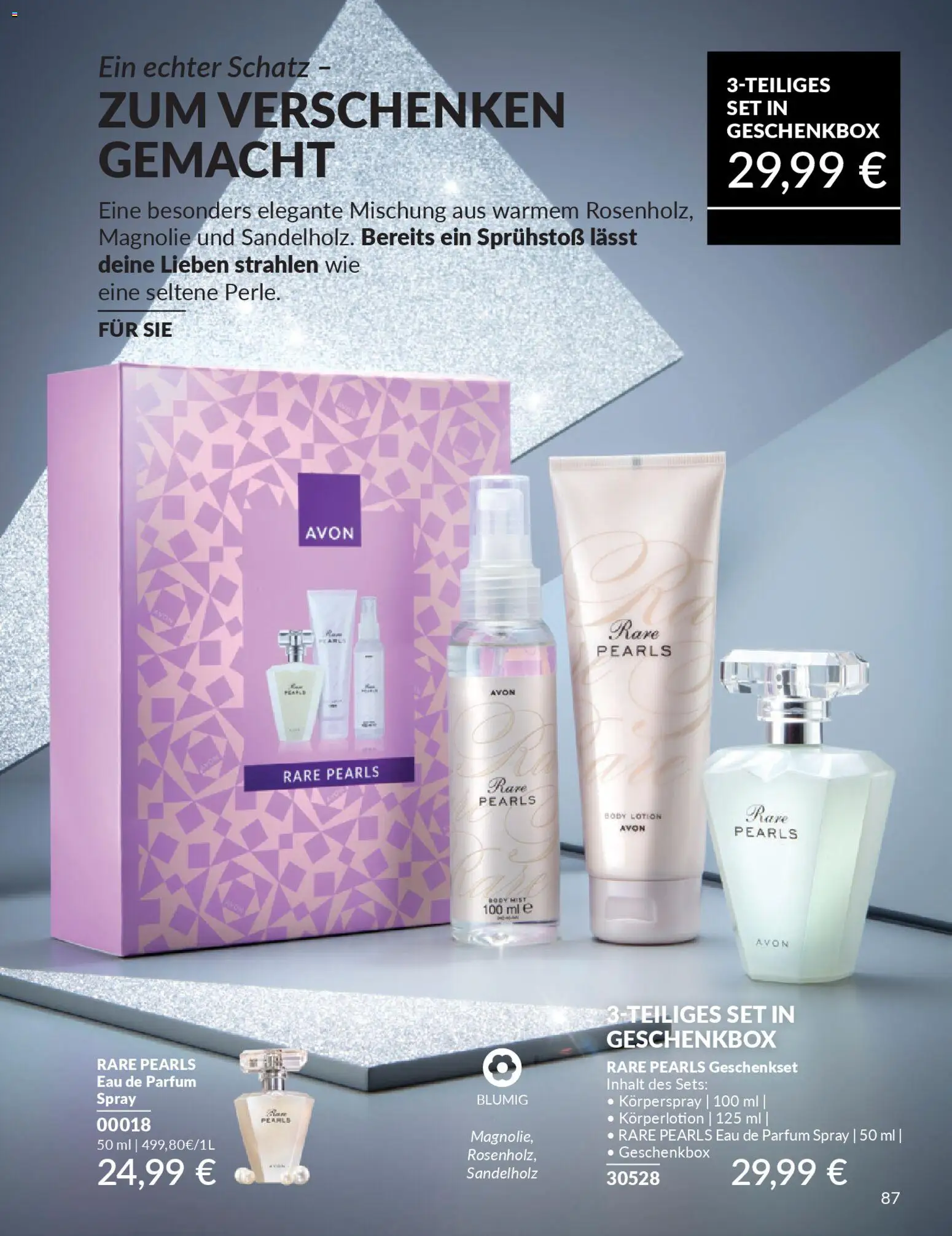 AVON Katalog Januar 2026 – gültig ab 01.01.2026 | Seite: 89 | Produkte: Parfüm, Body Lotion, Körperlotion, Körperspray