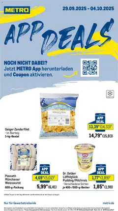 Metro App Deals ab 29.09.2025 gültig