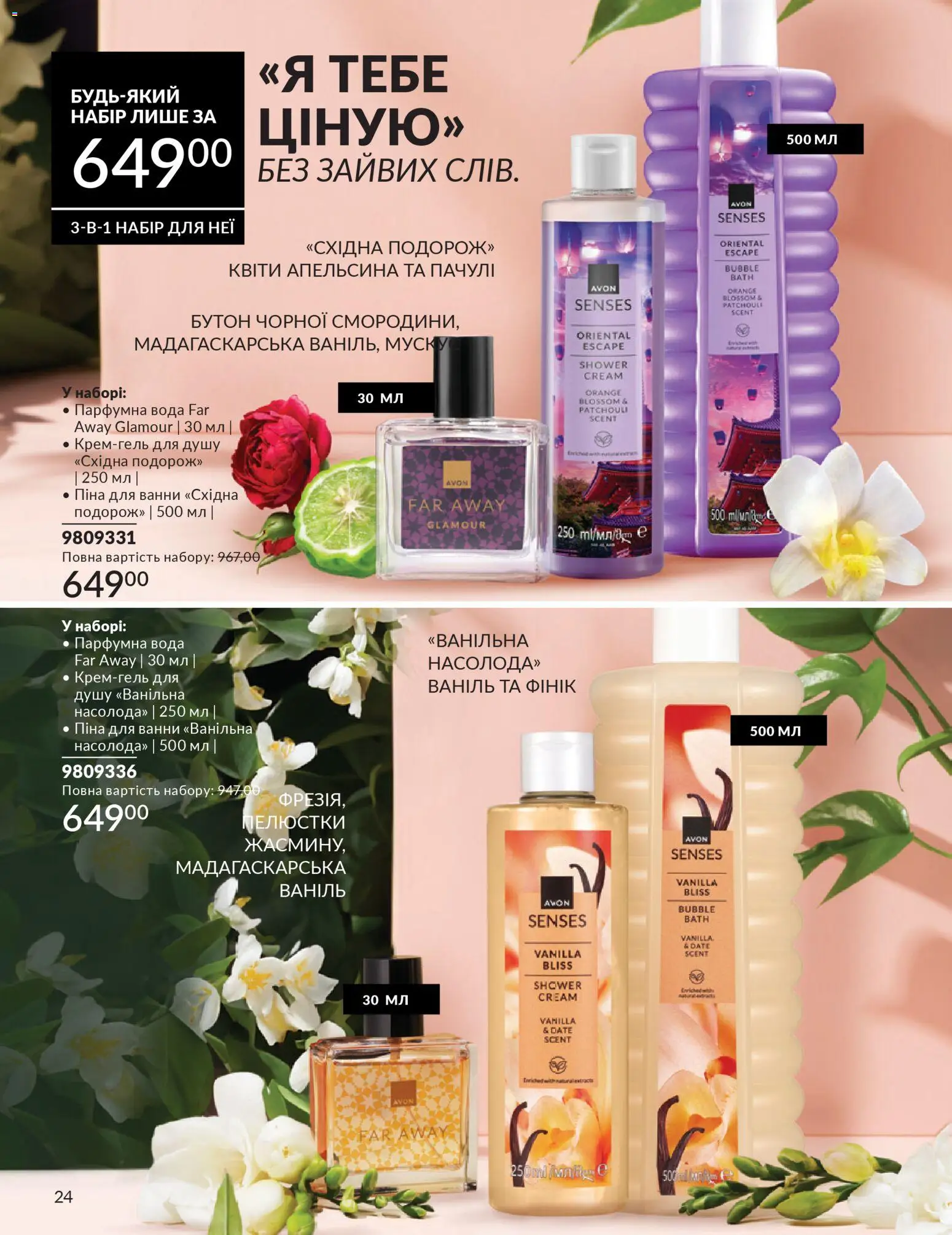 AVON Kаталог - дійснийкції з 01.02.2026 | Сторінка: 24 | Товари: Вода, Піна для ванни