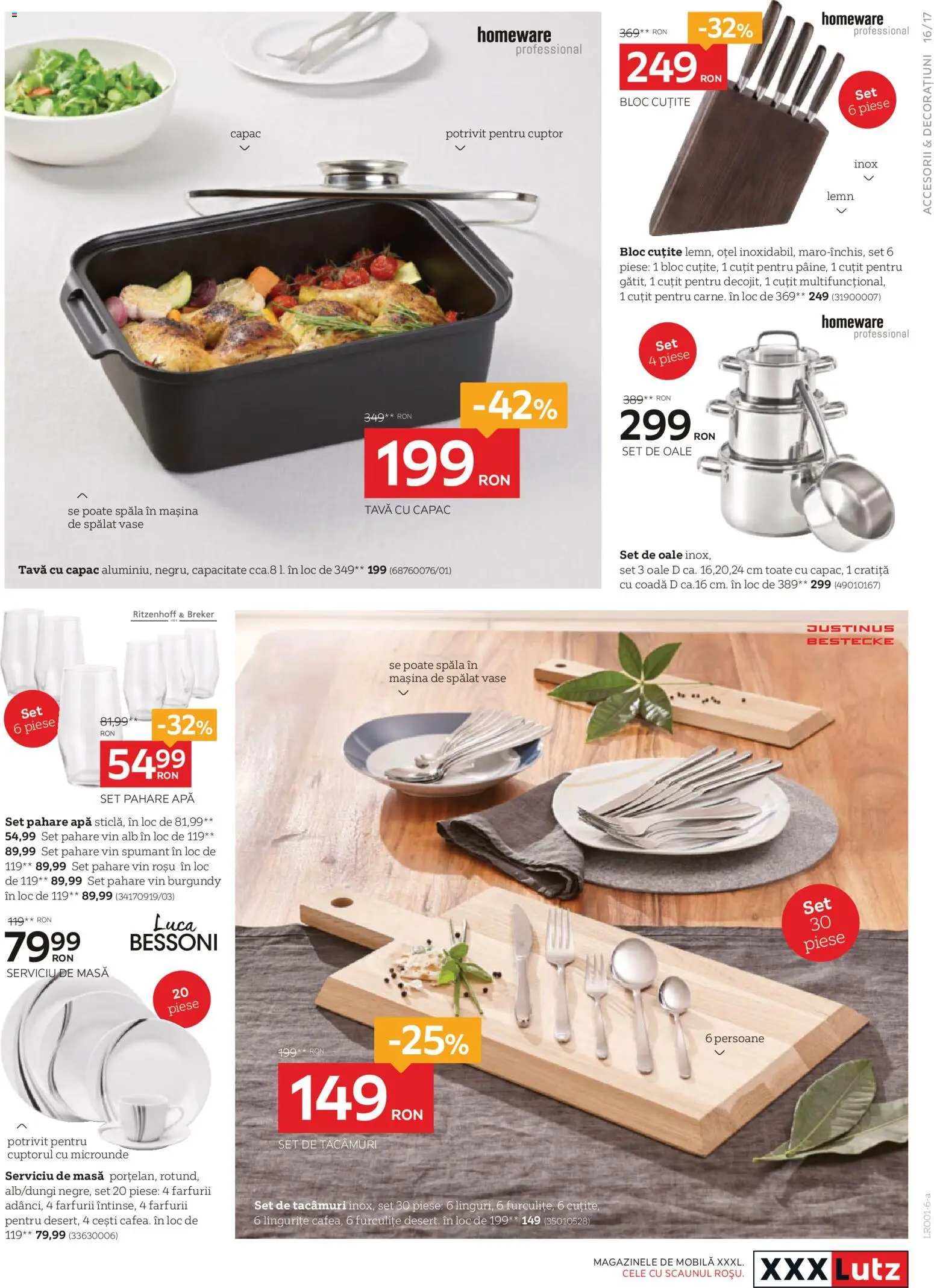 Noul catalog XXXLutz – valabil de la 05.01.2026 | Pagină: 17 | Produse: Mașină De Spălat, Pahare, Cuțit, Apă