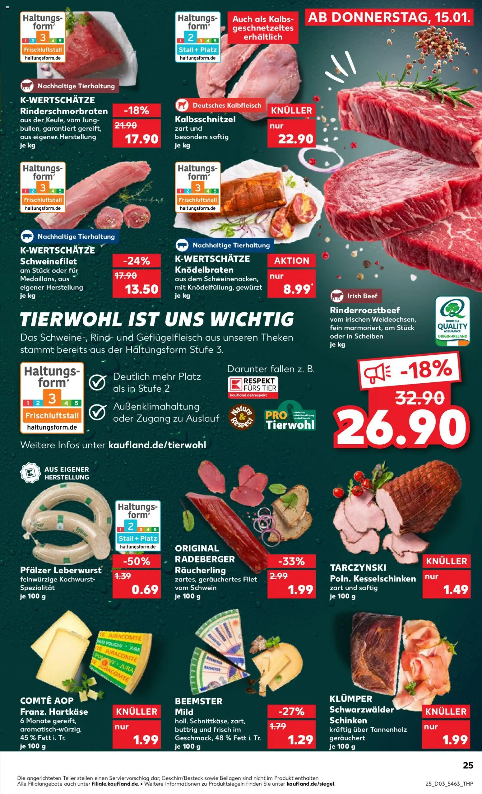 Kaufland prospekt Hamburg	 – gültig ab 15.01.2026 | Seite: 25 | Produkte: Schweinefilet, Schinken