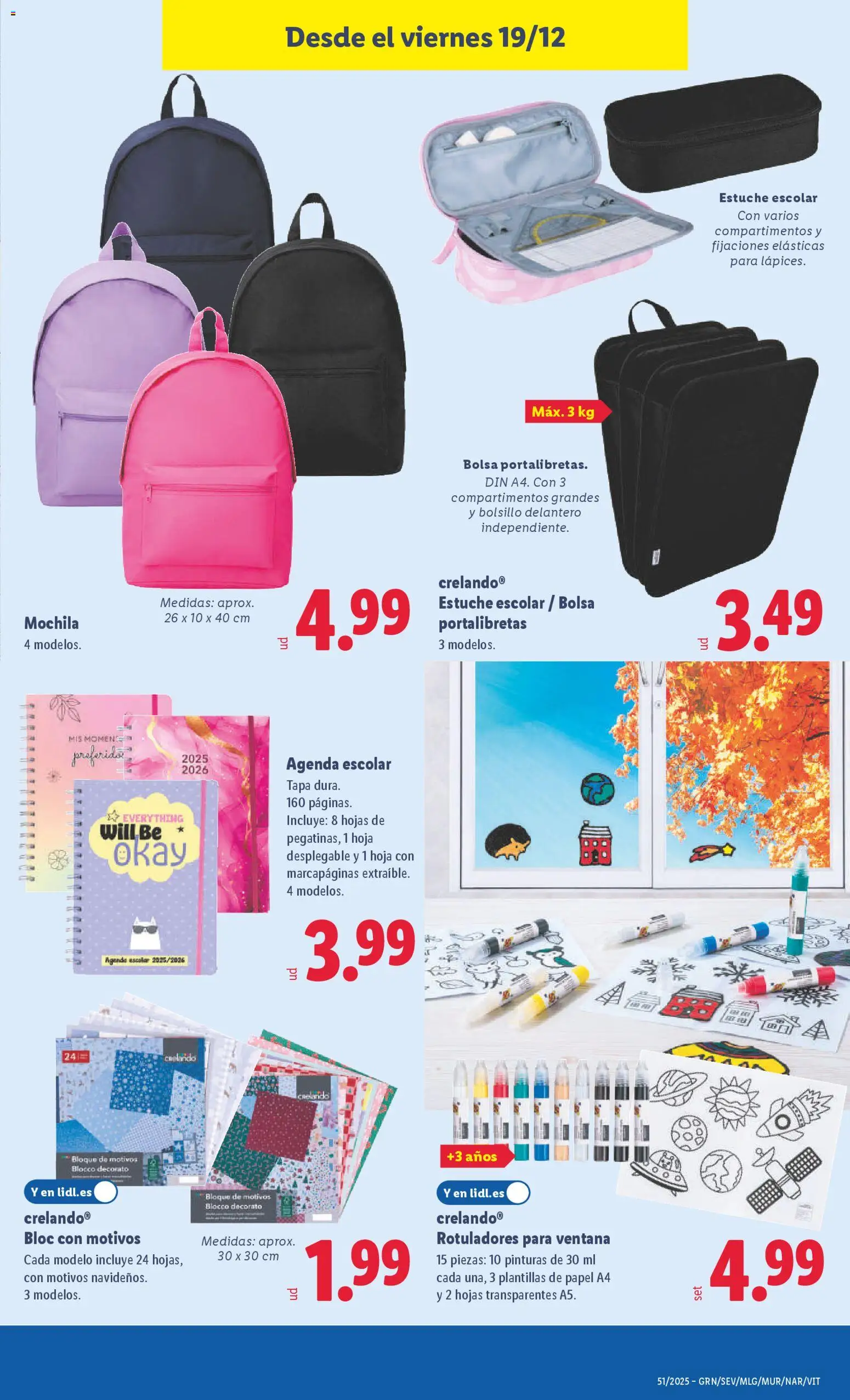 Lidl folleto de bazar │ válido desde el 15.12.2025 | Página: 37 | Productos: Mochila, Bolsa
