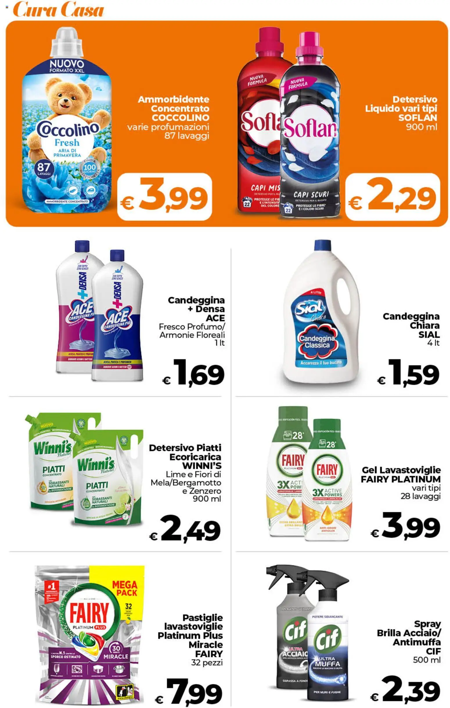 Volantino Ipercoop del 28.04.2026 | Pagina: 47 | Prodotti: Ammorbidente, Candeggina, Lime, Lavastoviglie