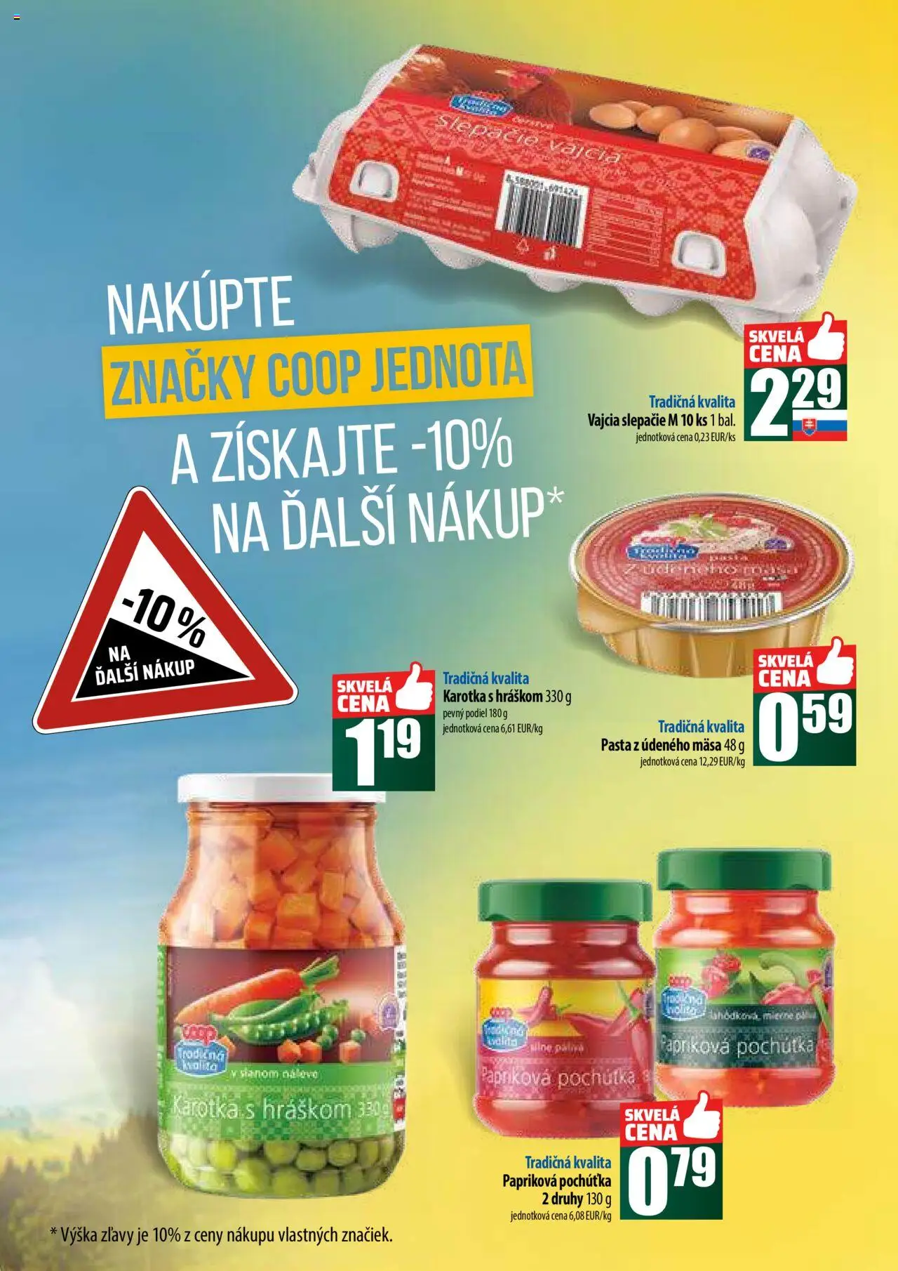 COOP Jednota široká ponuka │ platný od 14.08.2025 | Strana: 4 | Produkty: Vajcia
