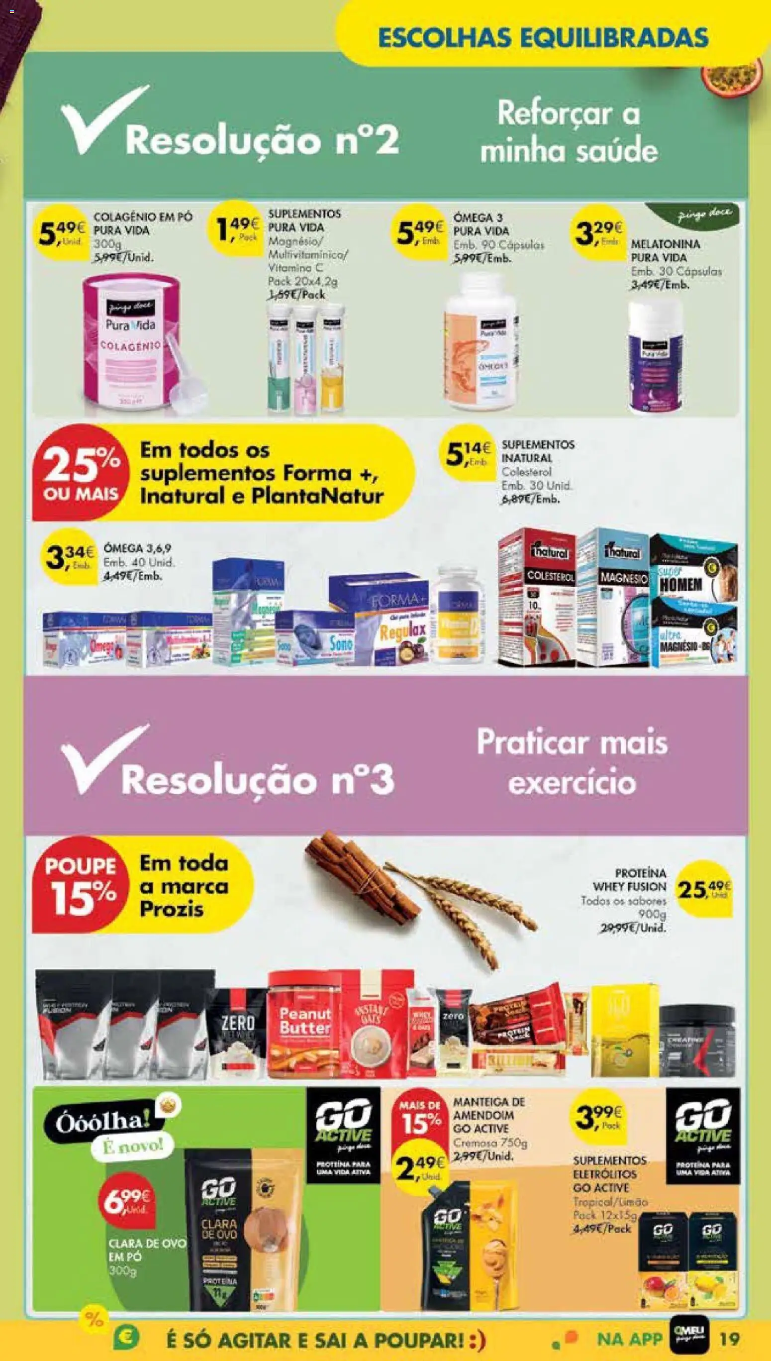 Pingo Doce Poupe Esta Semana Madeira │ válido de 06.01.2026 | Página: 19 | Produtos: Ômega 3, Melatonina, Whey protein, Proteina