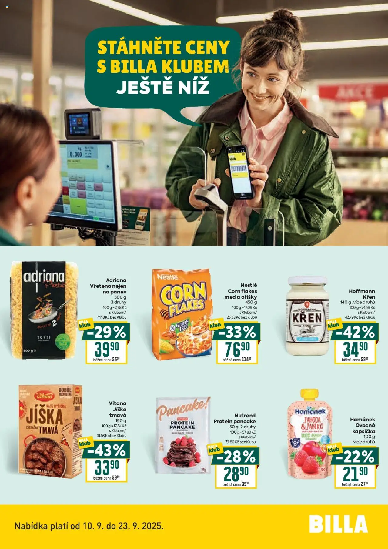 Billa leták - Bonus club od 10.09.2025 | Strana: 2 | Produkty: Jíška, Pánev, Med, Protein