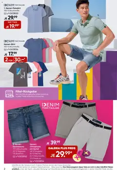 Galeria Karstadt Kaufhof Prospekt 	 - gültig ab dem 16.06.2025 | Seite: 2 | Produkte: Chinoshorts, Gürtel