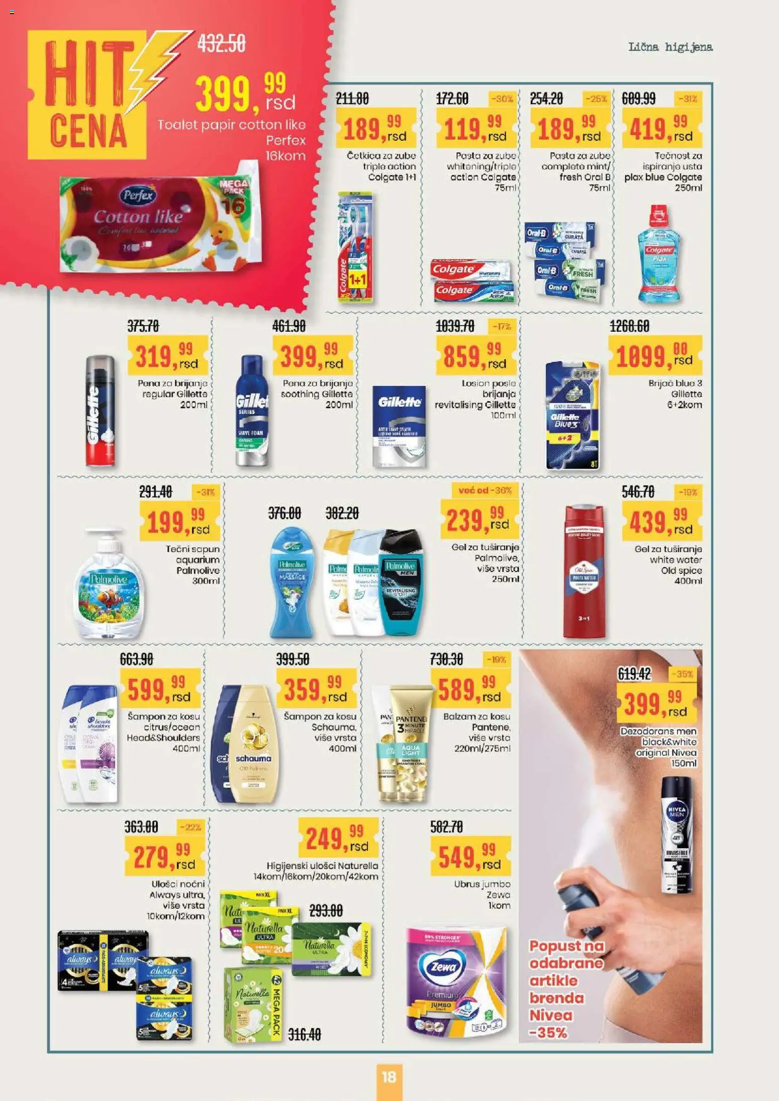 Aroma Market katalog - važi od 19.03.2026 | Strana: 18 | Proizvode: Pantene, Ubrus, Balzam za kosu, Sapun