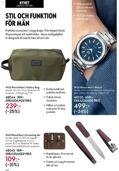 Oriflame - Katalog 14/25 - Förhandsvisning av reklamblad från butik Oriflame aktuell från 08.10.2025 | Sida: 134 | Produkter: Set, Klocka, Pincett, Väska