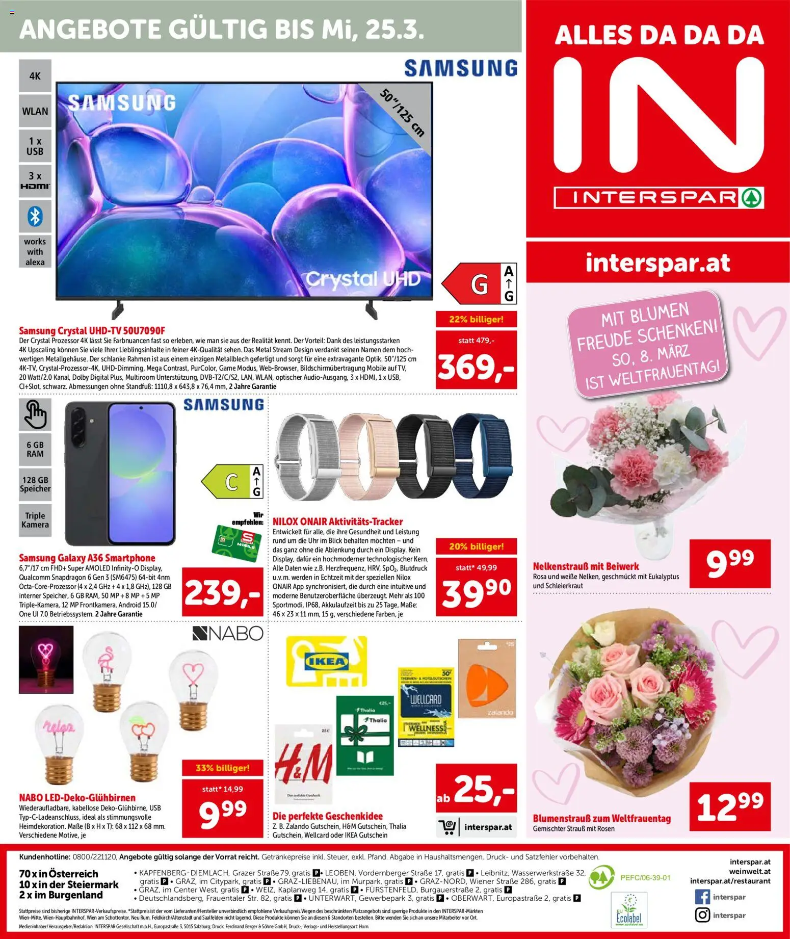 Interspar Flugblatt - Steiermark gültig ab 05.03.2026 | Seite: 16 | Produkte: Smartphone, Kamera, USB, Samsung