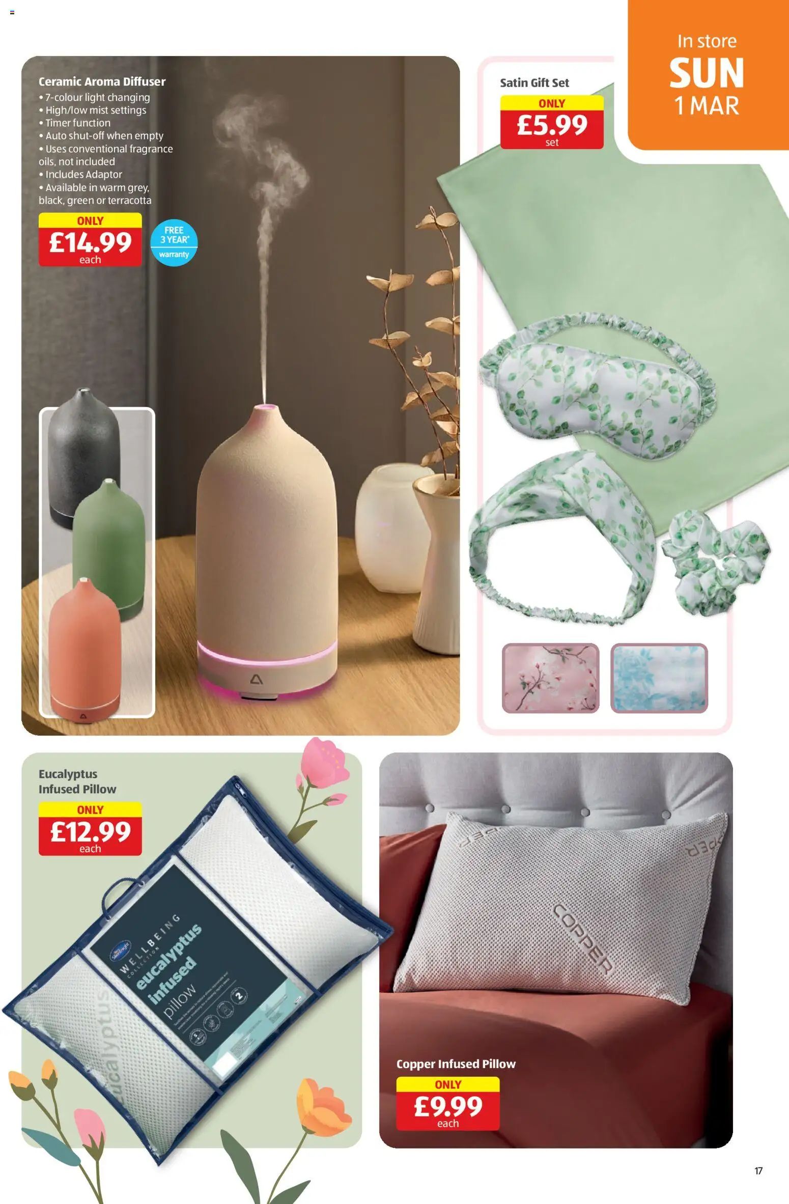 {H1} | Page: 17 | Products: Fragrance, Pillow