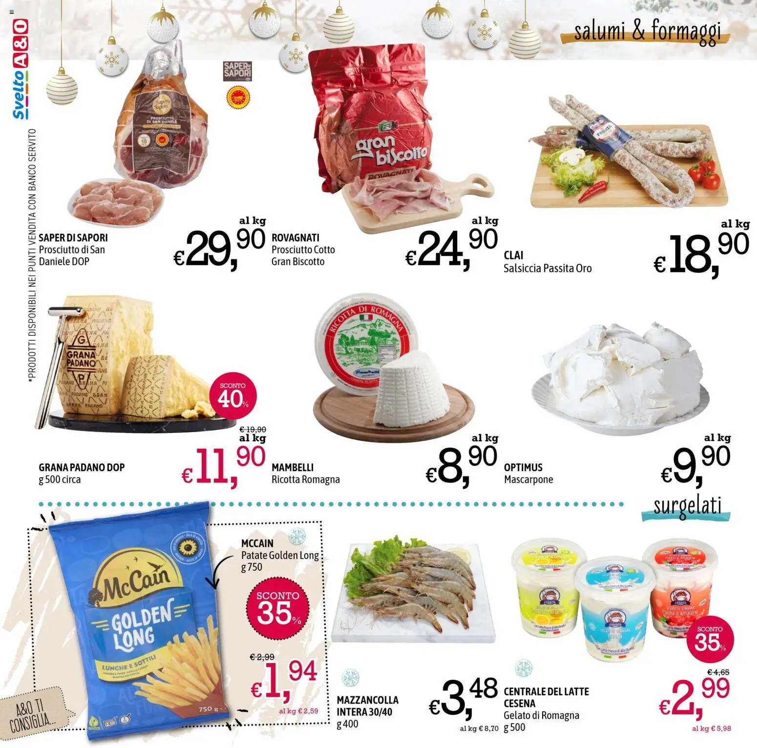 Volantino A&O del 11.12.2025 | Pagina: 6 | Prodotti: Patate, Latte, Grana Padano, Ricotta