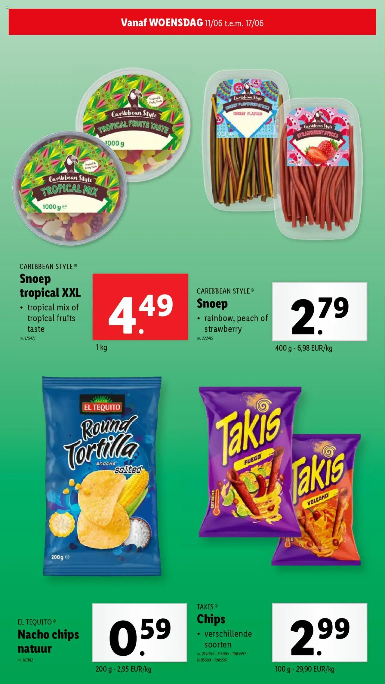  | Pagina: 22 | Producten: Chips, Tortilla, Snacks, Snoep