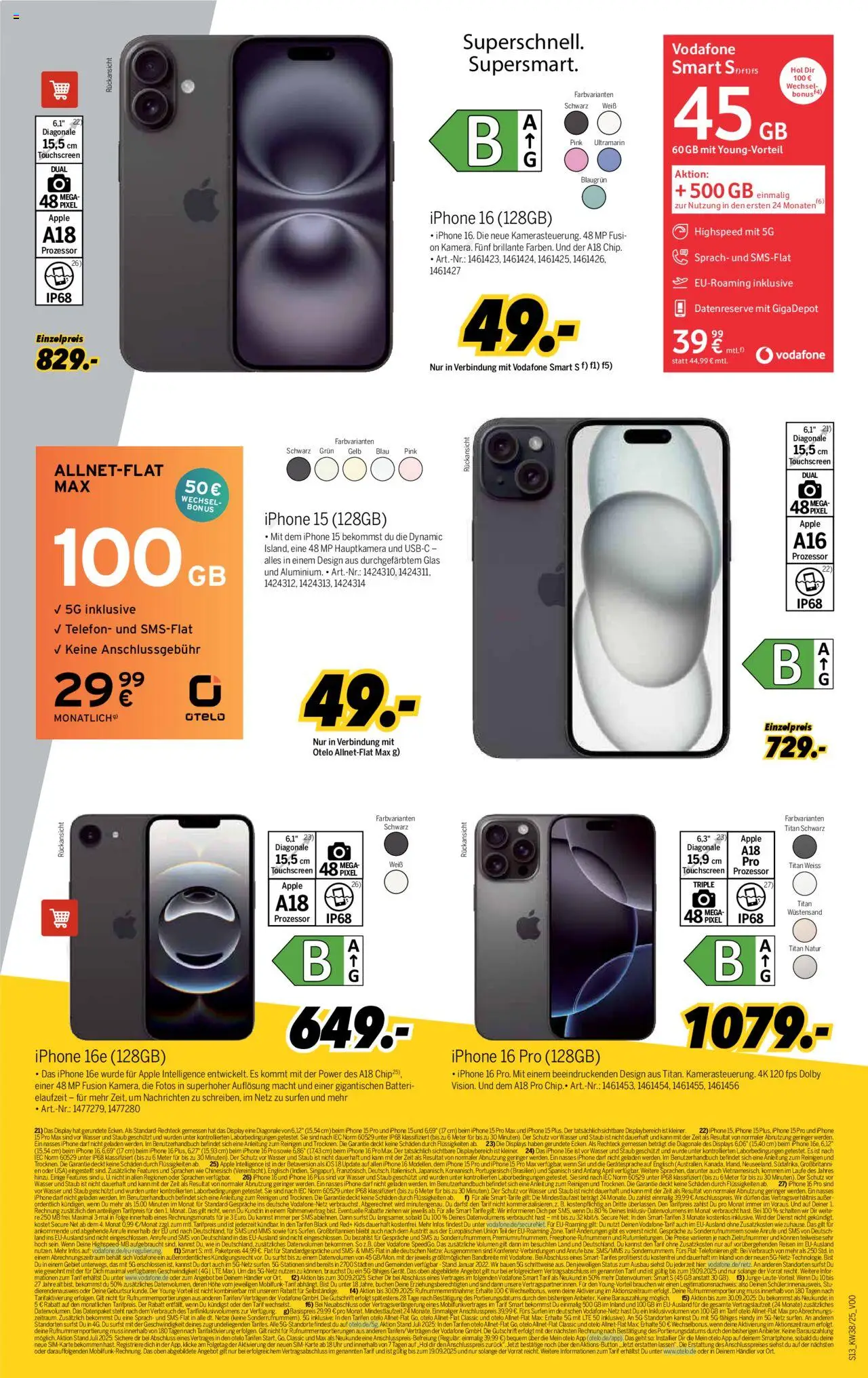 Medimax Prospekt 	 – gültig ab 12.09.2025 | Seite: 13 | Produkte: Iphone, Apple, Telefon, Uhr