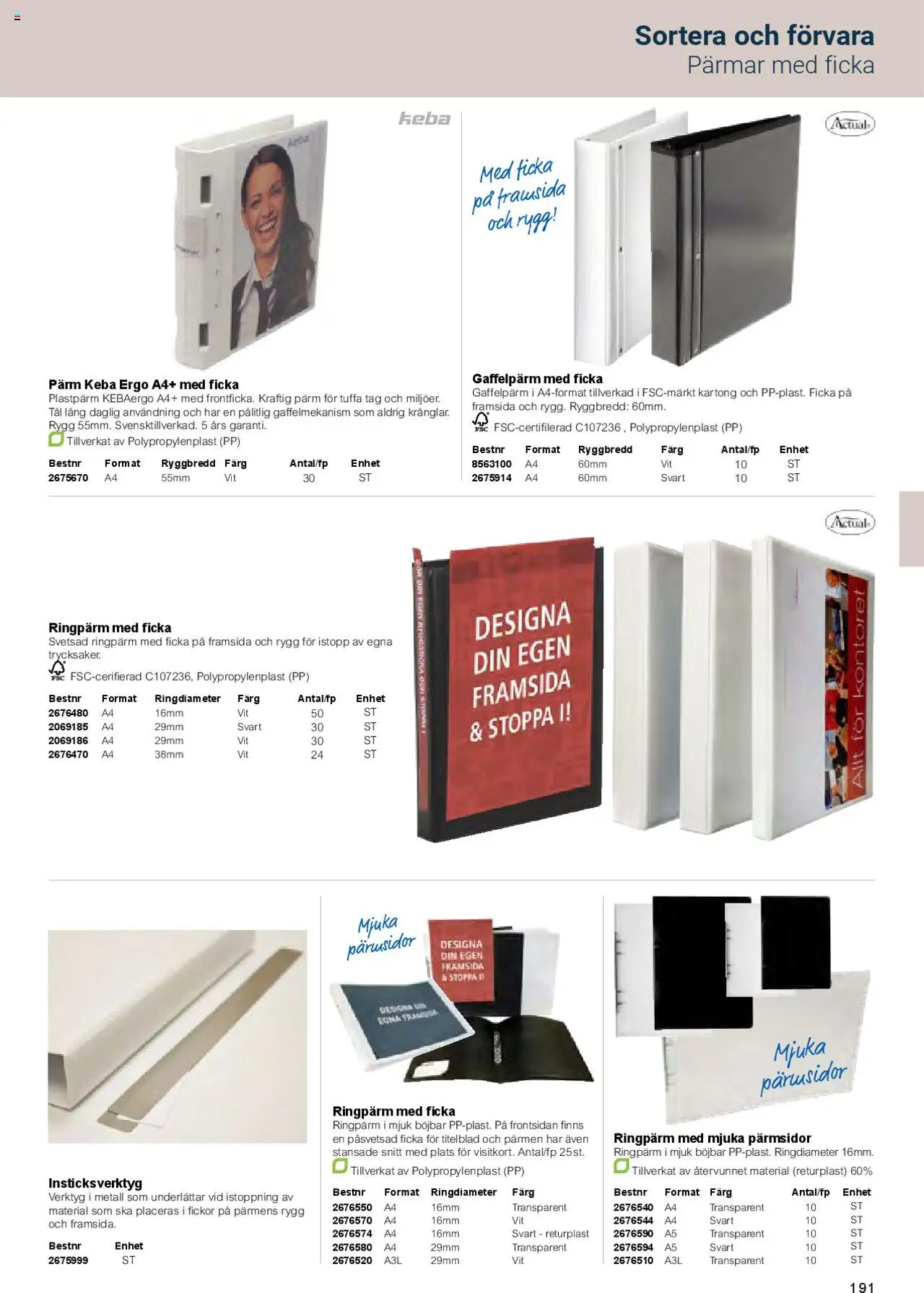 Office Depot reklamblad aktuell från 01.02.2025 | Sida: 193 | Produkter: Kartong, Pärm