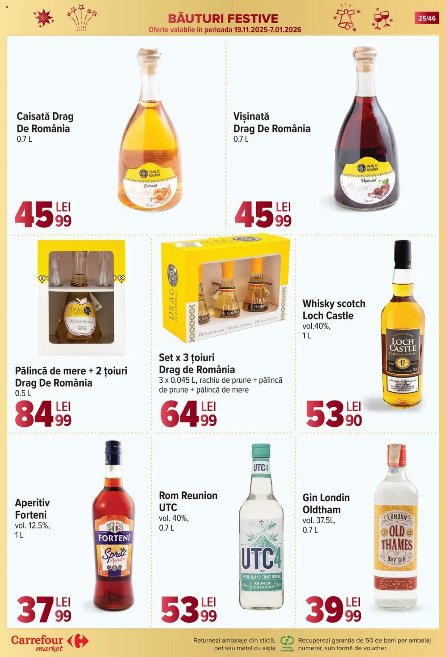 Noul catalog Carrefour – valabil de la 19.11.2025 | Pagină: 25 | Produse: Mere, Rom, Prune, Gin
