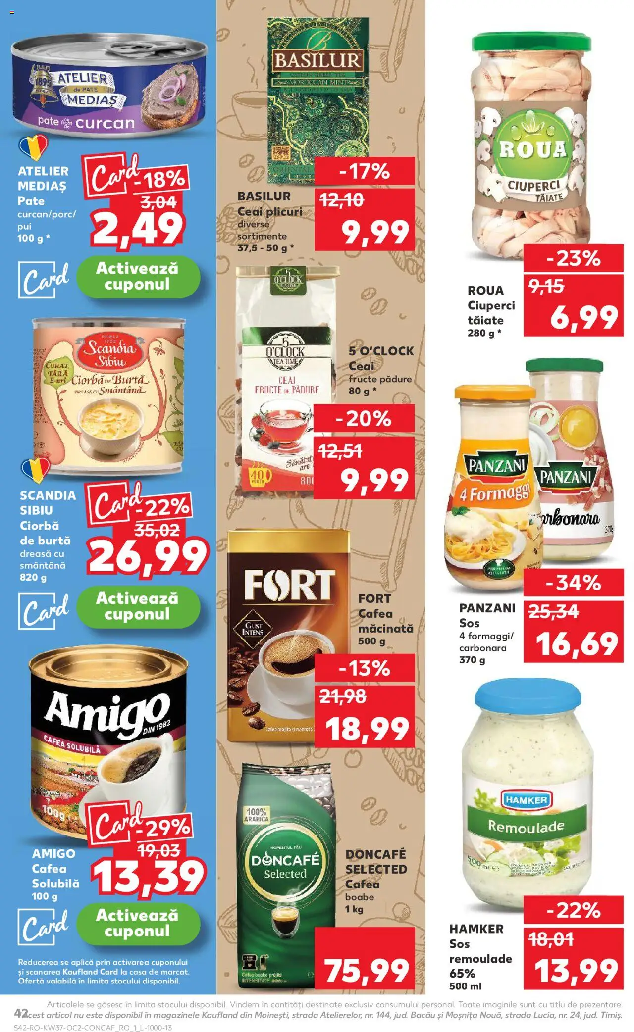 Kaufland RO akciós ujság - amely érvényes a következő dátumtól: 10.09.2025 | Oldal: 42 | Termékek: Tea
