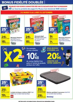  | Page: 7 | Produits: Légo, Matelas gonflable, Briques, Matelas