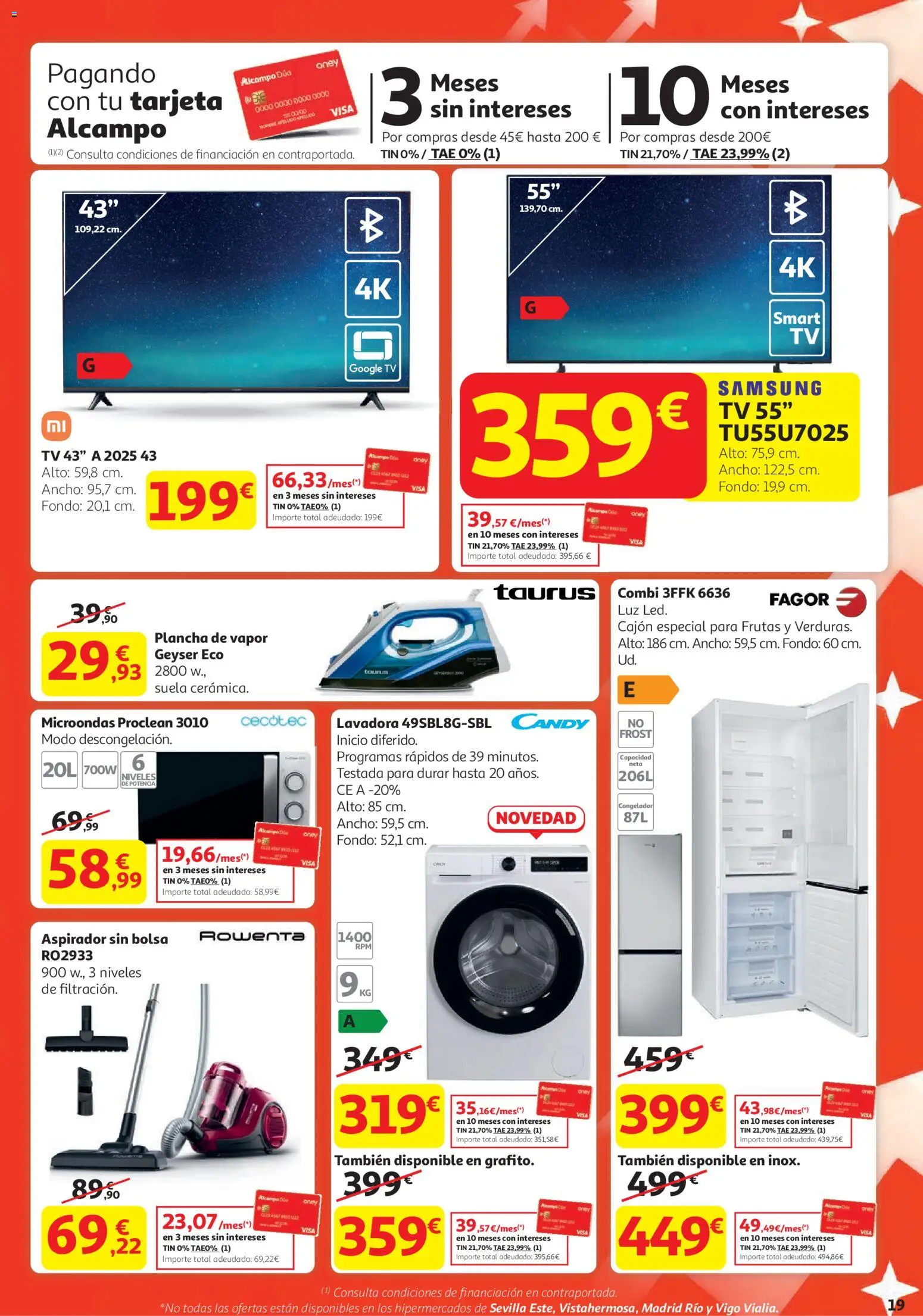 Alcampo - HG Unido Madrid │ válido desde el 15.01.2026 | Página: 20 | Productos: Bolsa, Lavadora, Combi, Plancha