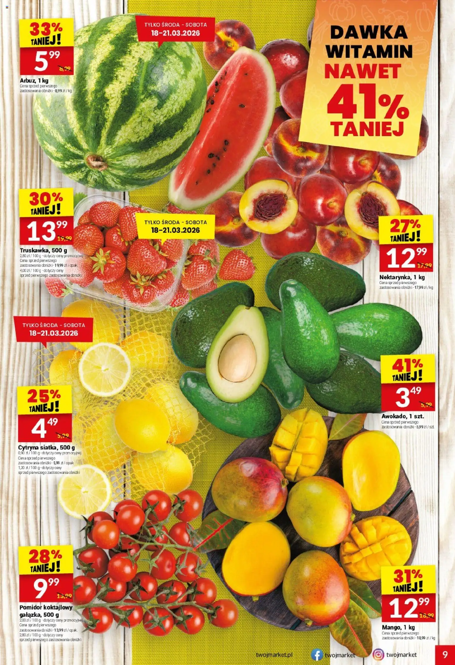Twój Market gazetka od 18.03.2026 | Strona: 9 | Produkty: Cytryna