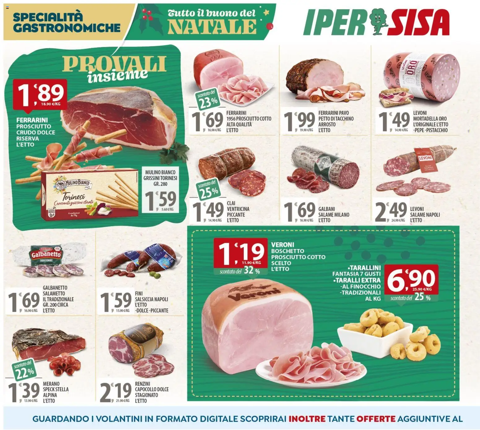 Volantino SISA del 16.12.2025 | Pagina: 6 | Prodotti: Speck, Prosciutto Cotto, Salame, Salsiccia