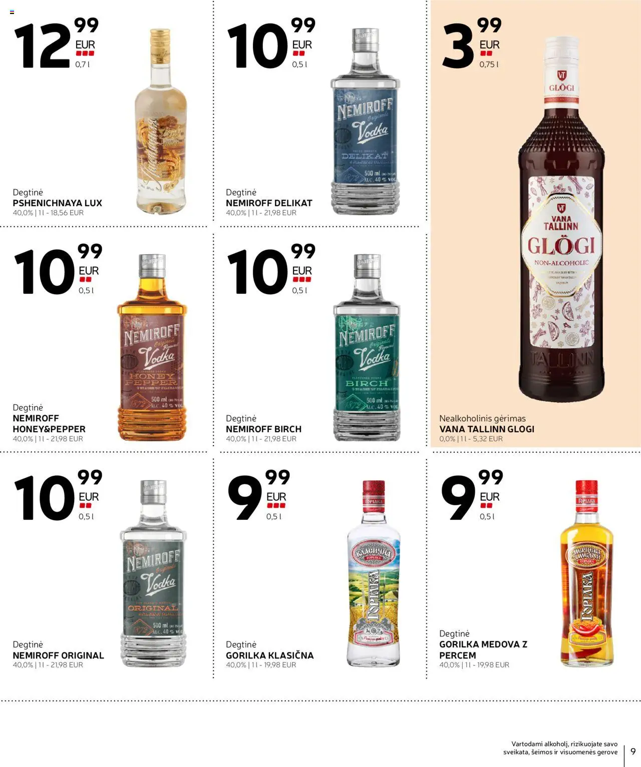 Rimi akcijos nuo 21.10.2025 | Puslapis: 9 | Prekių: Degtinė