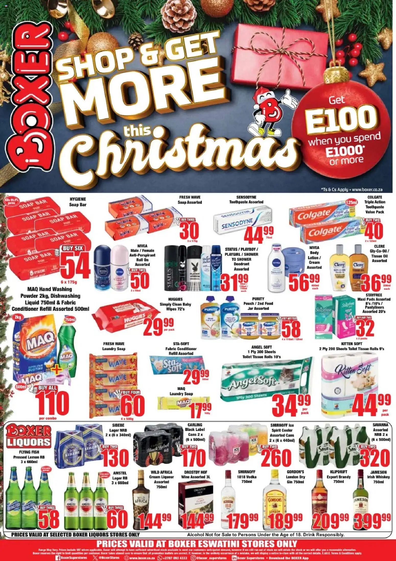 New Boxer catalogue – valid from 17.12.2025 | Page: 8 | Products: Cooler, Oil, Conditioner, Whiskey