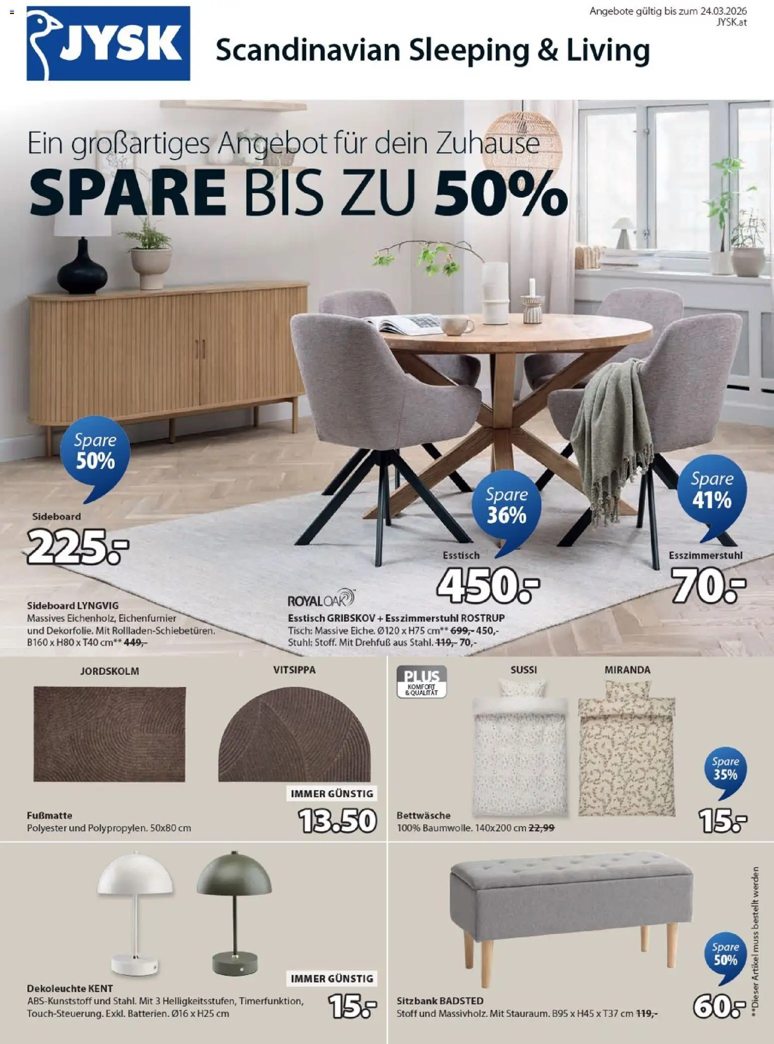 JYSK Angebote gültig ab 17.02.2026 | Seite: 1 | Produkte: Tisch, Stuhl