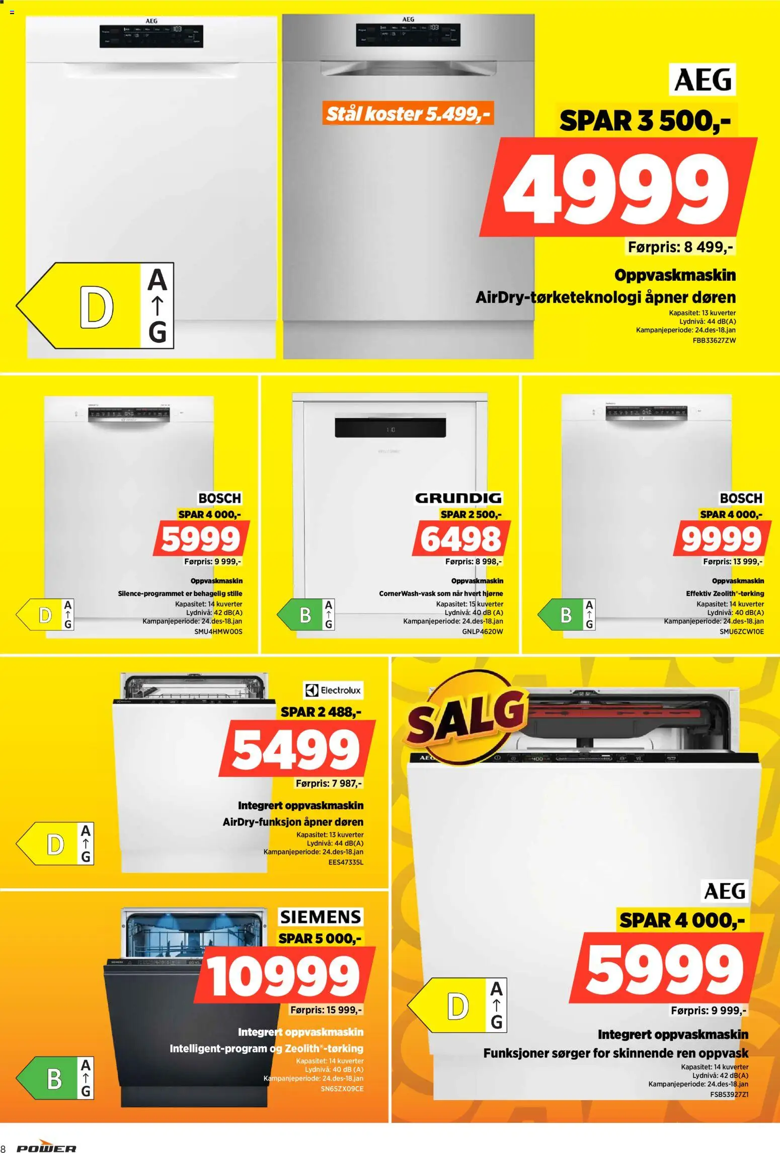 {H1} | Side: 8 | Produkter: Oppvaskmaskin
