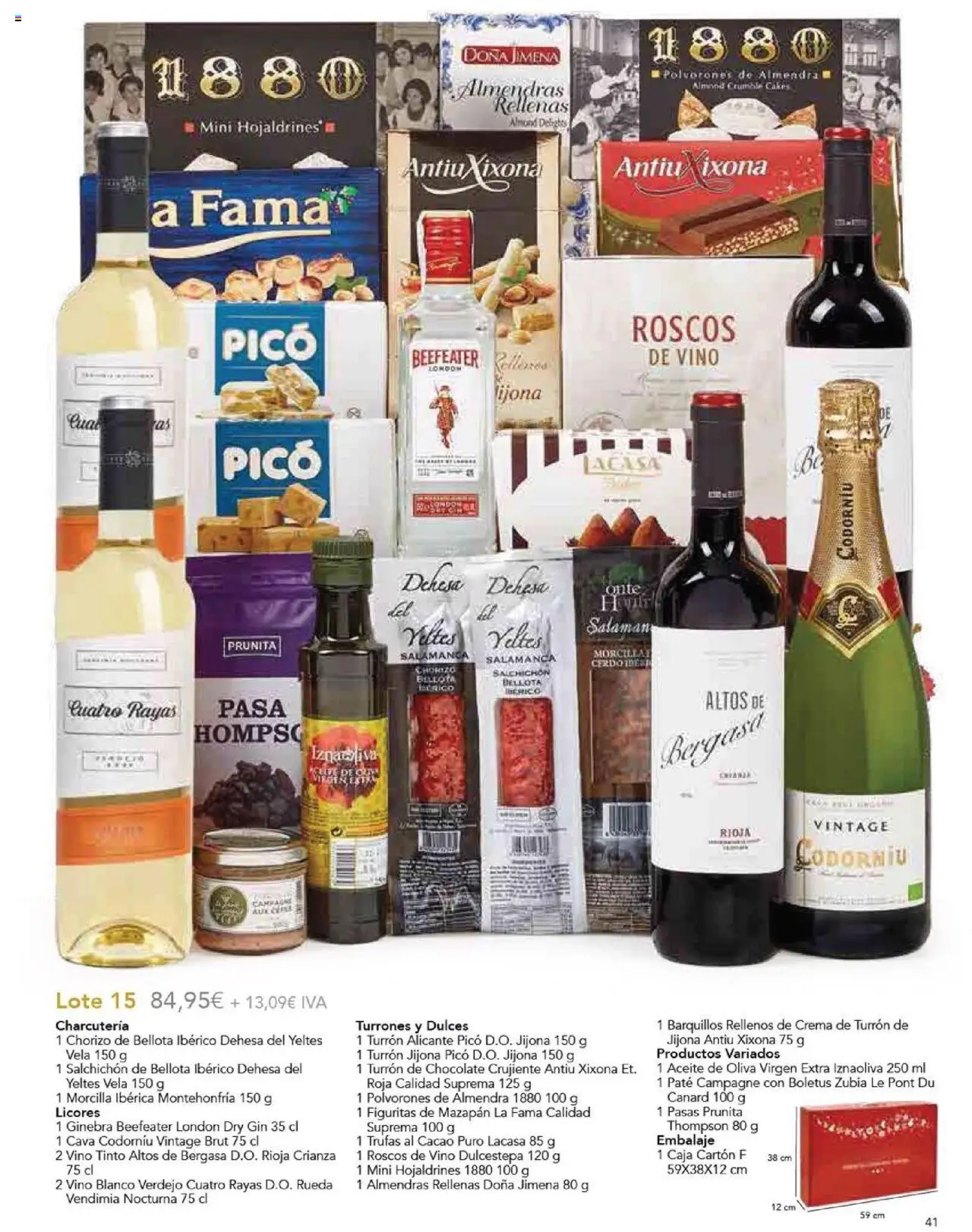 E.Leclerc Regalos de Navidad 2025 │ válido desde el 10.10.2025 | Página: 43 | Productos: Cerdo, Ginebra, Vela, Caja